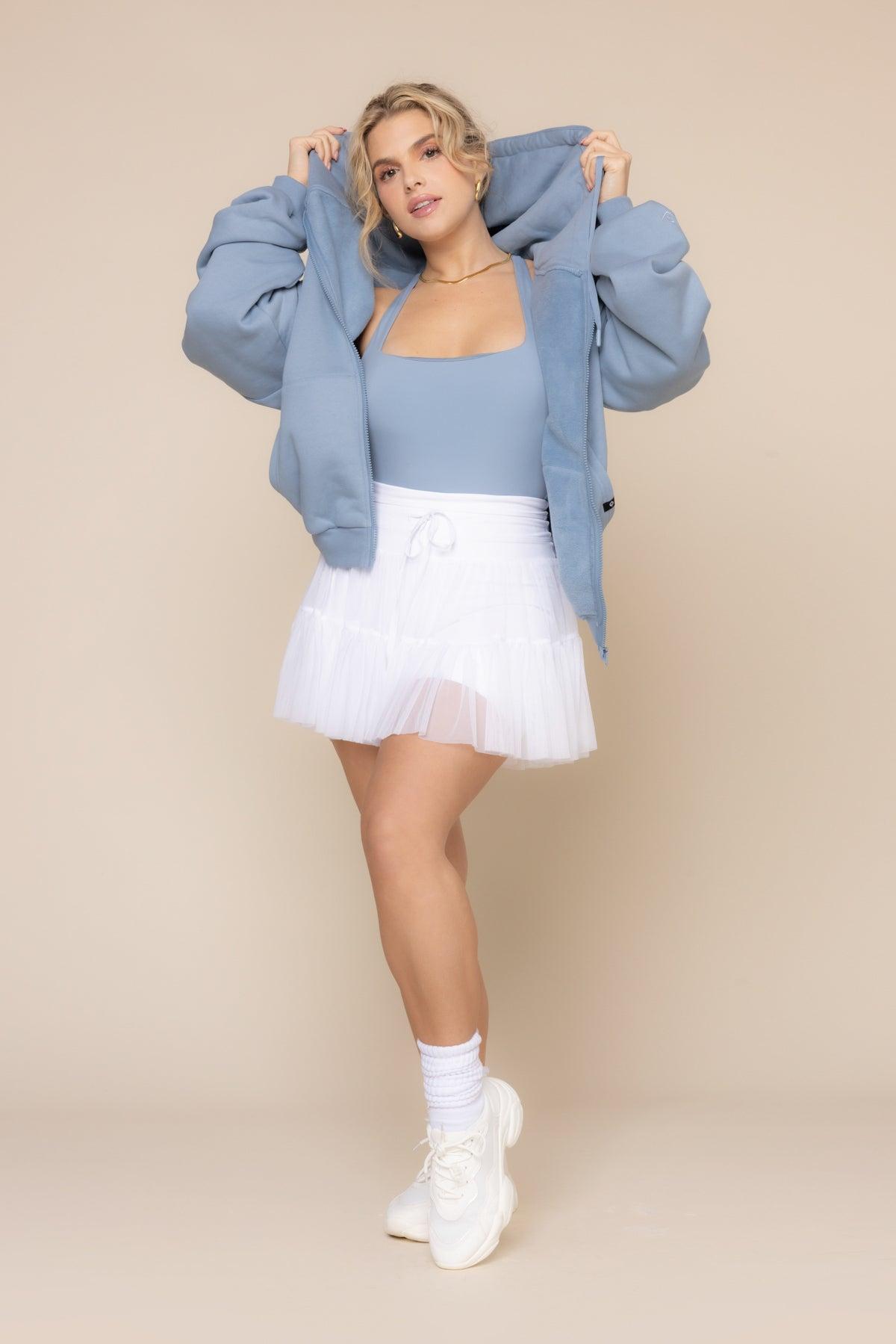 Zip Cloud Hoodie - Blue Storm Product Image