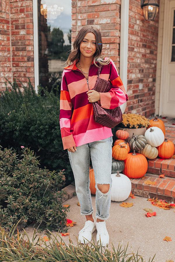 Picking Pumpkins Stripe Sweater Product Image