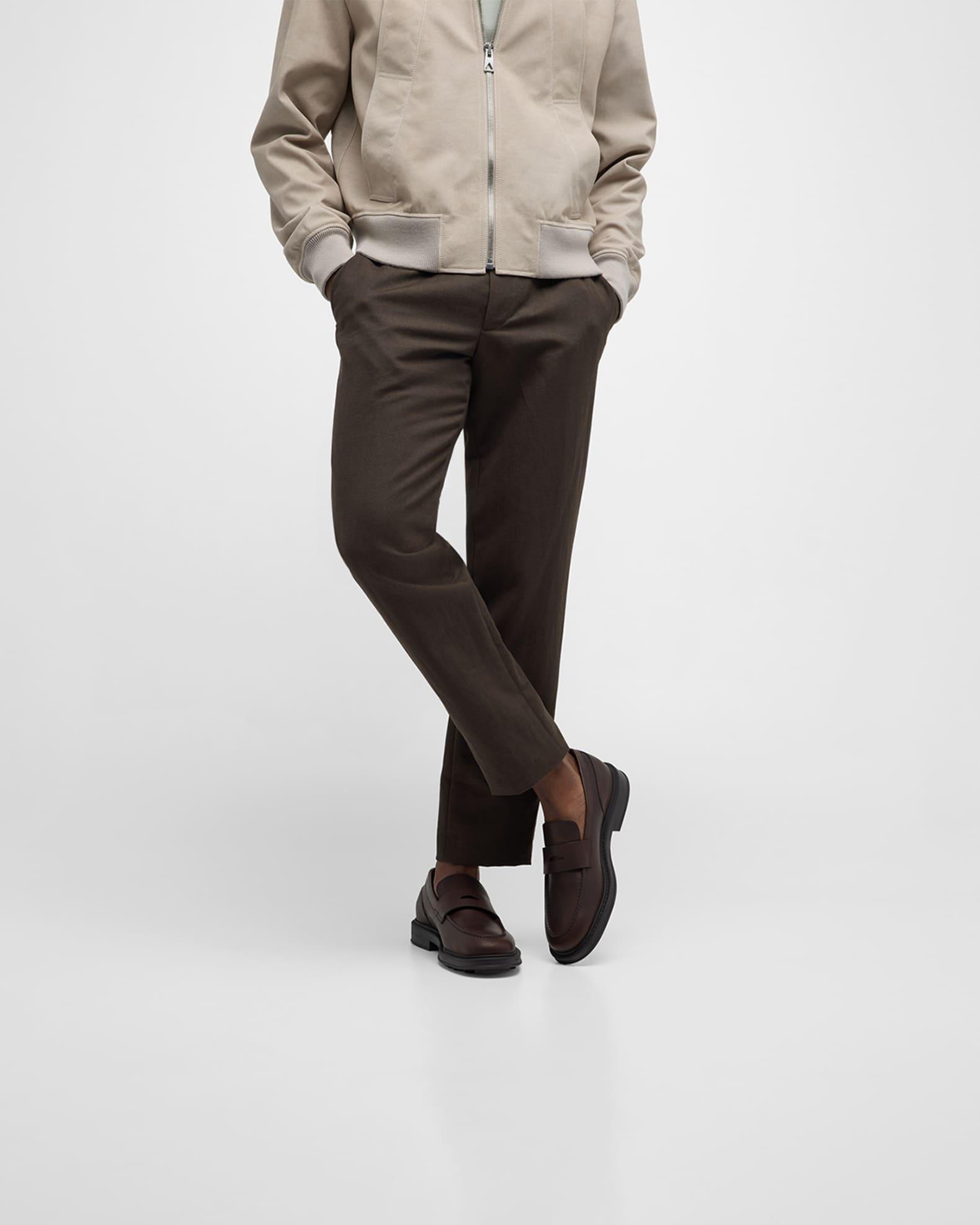 Men's Travis Leather Penny Loafers Product Image