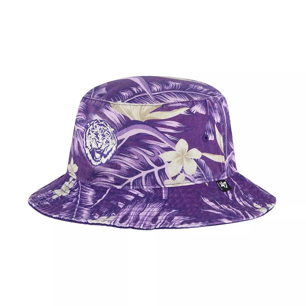 Men's '47 Purple LSU Tigers Tropicalia Bucket Hat Product Image