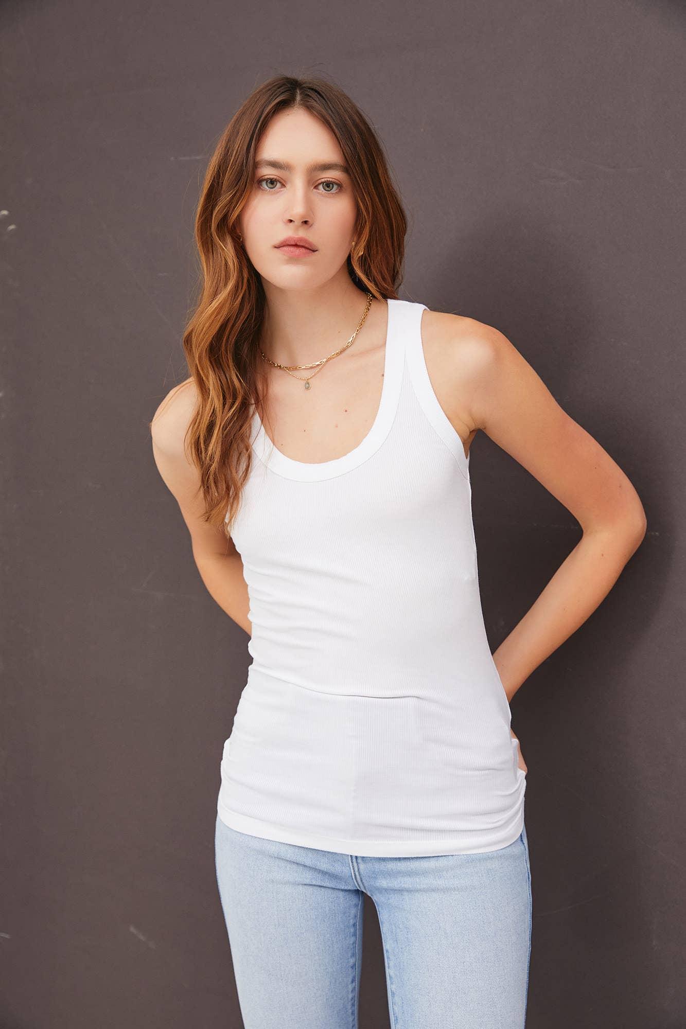 UB BASICS: SPRING BREEZE RIBBED TANK Product Image