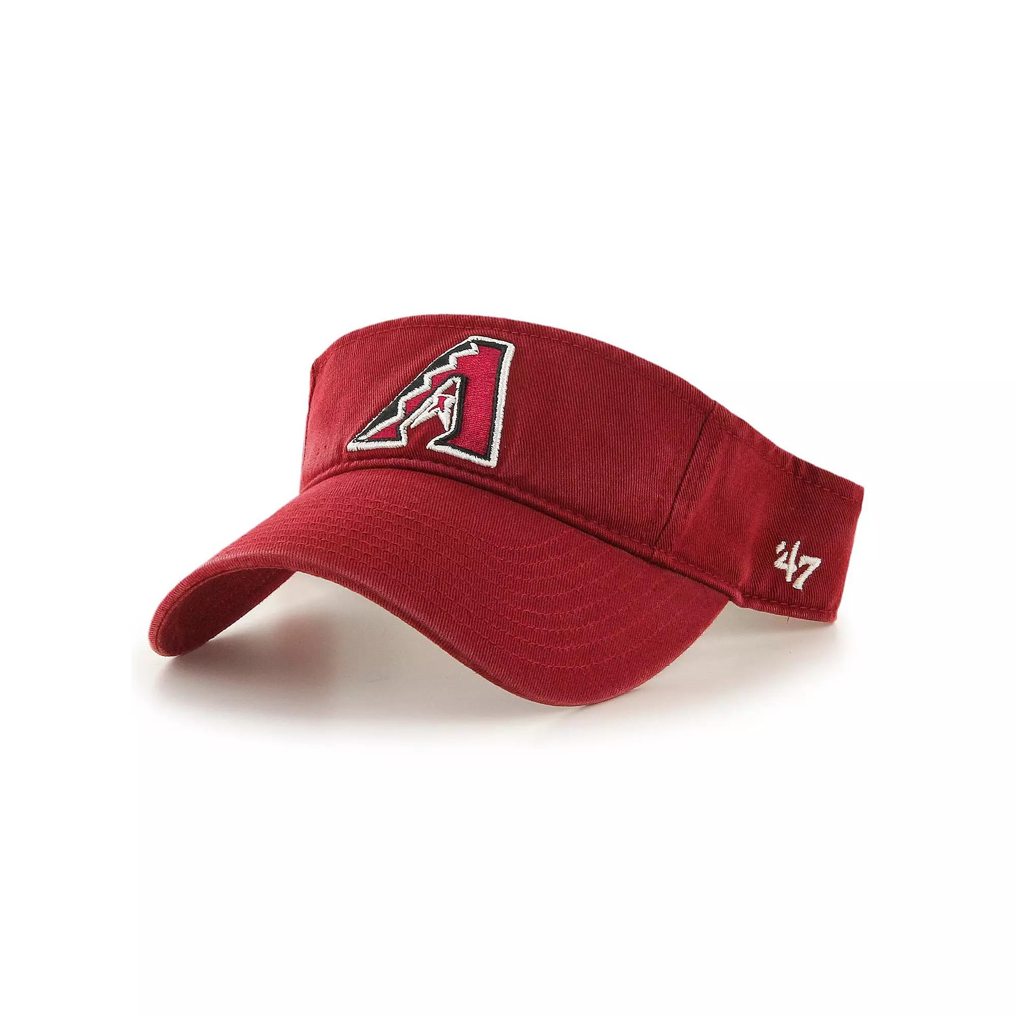 Men's '47 Red Arizona Diamondbacks Clean Up Logo Visor Product Image