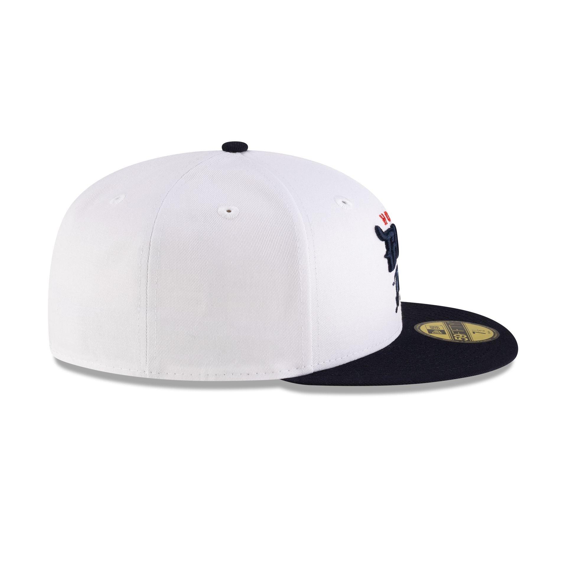 Howard Bison White Navy 59FIFTY Fitted Hat Male Product Image