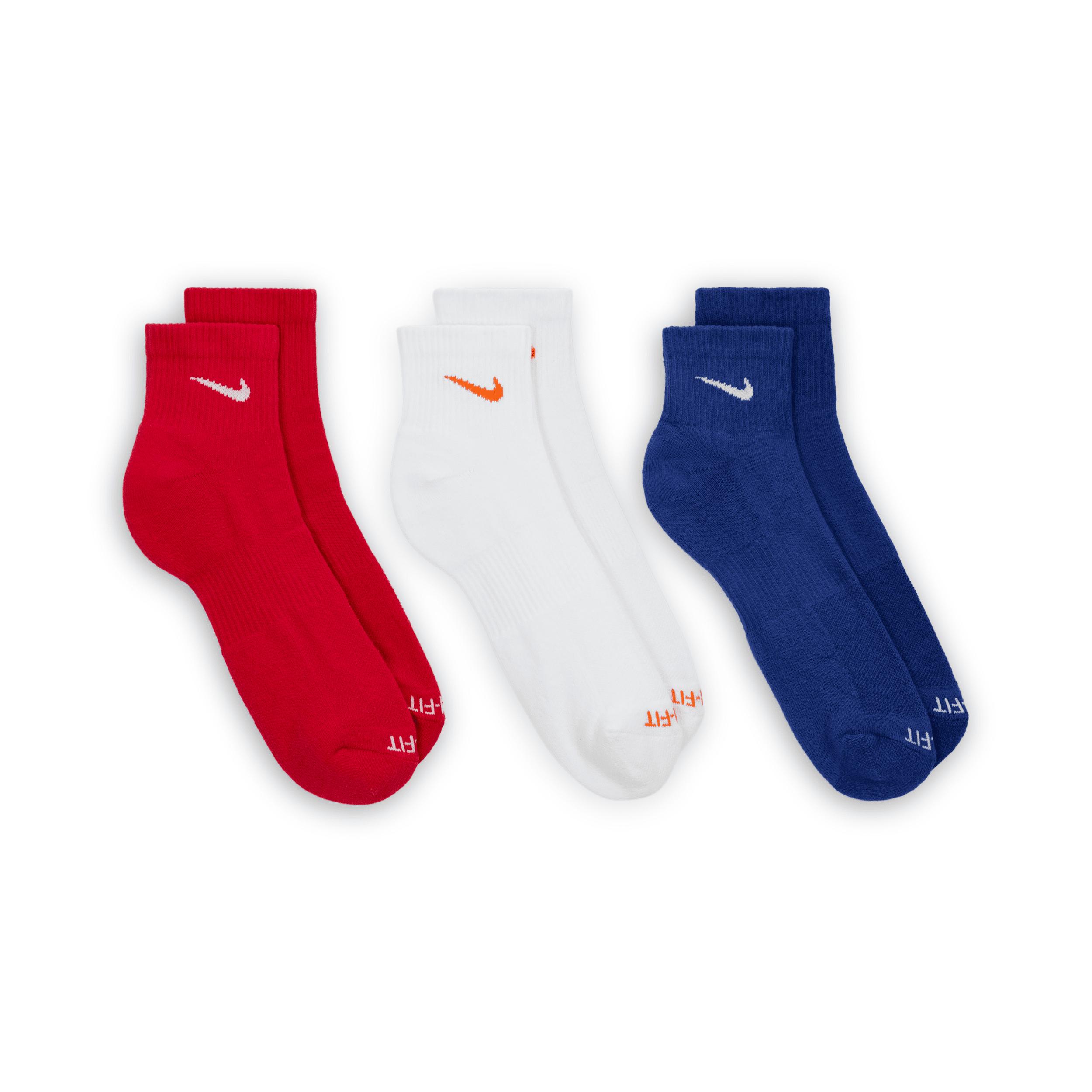 Nike Mens Everyday Plus Cushioned Training Ankle Socks (3 Pairs) | SX6890-996 Product Image