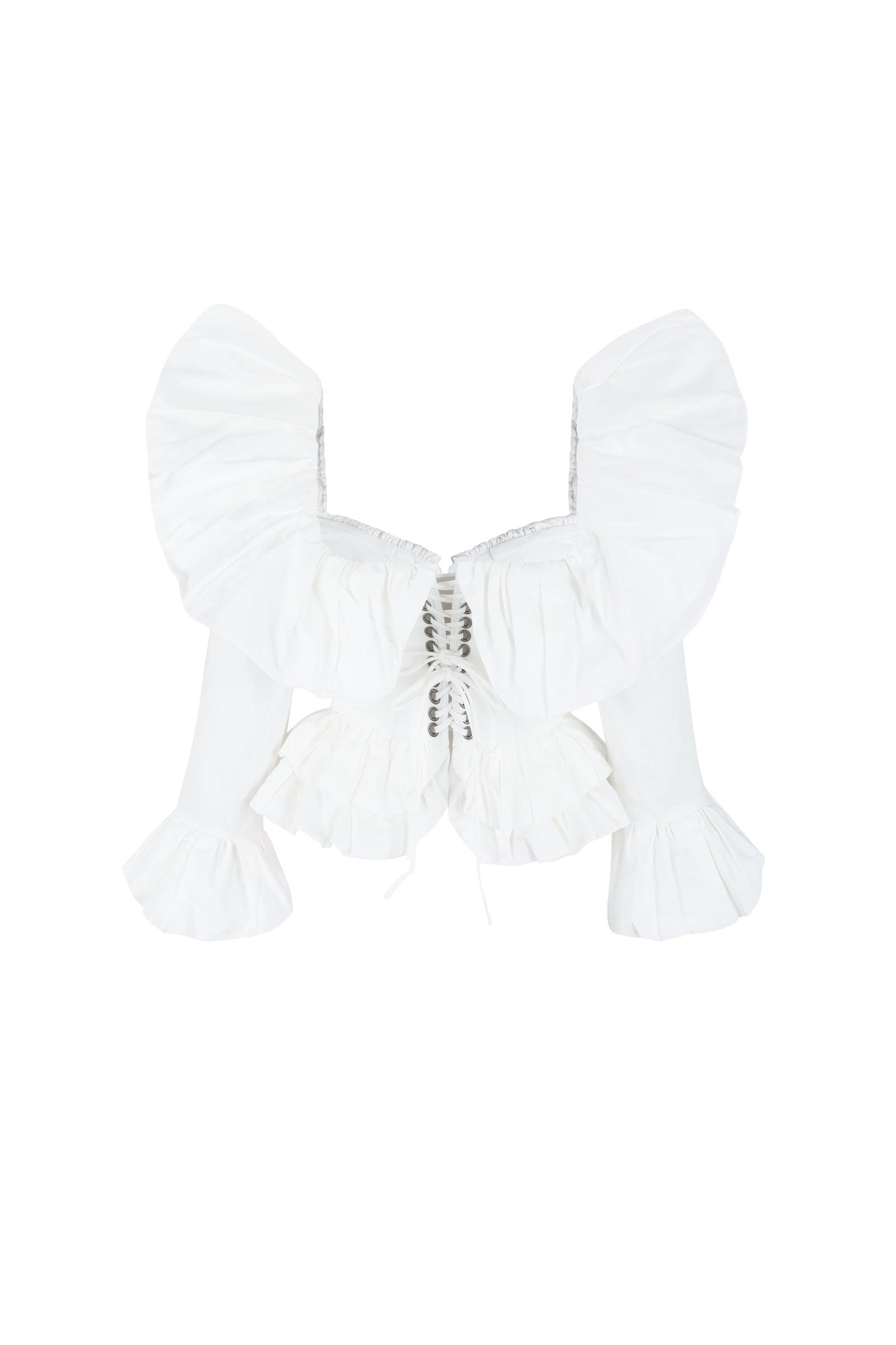 The Ivory Frou Frou Corset Product Image