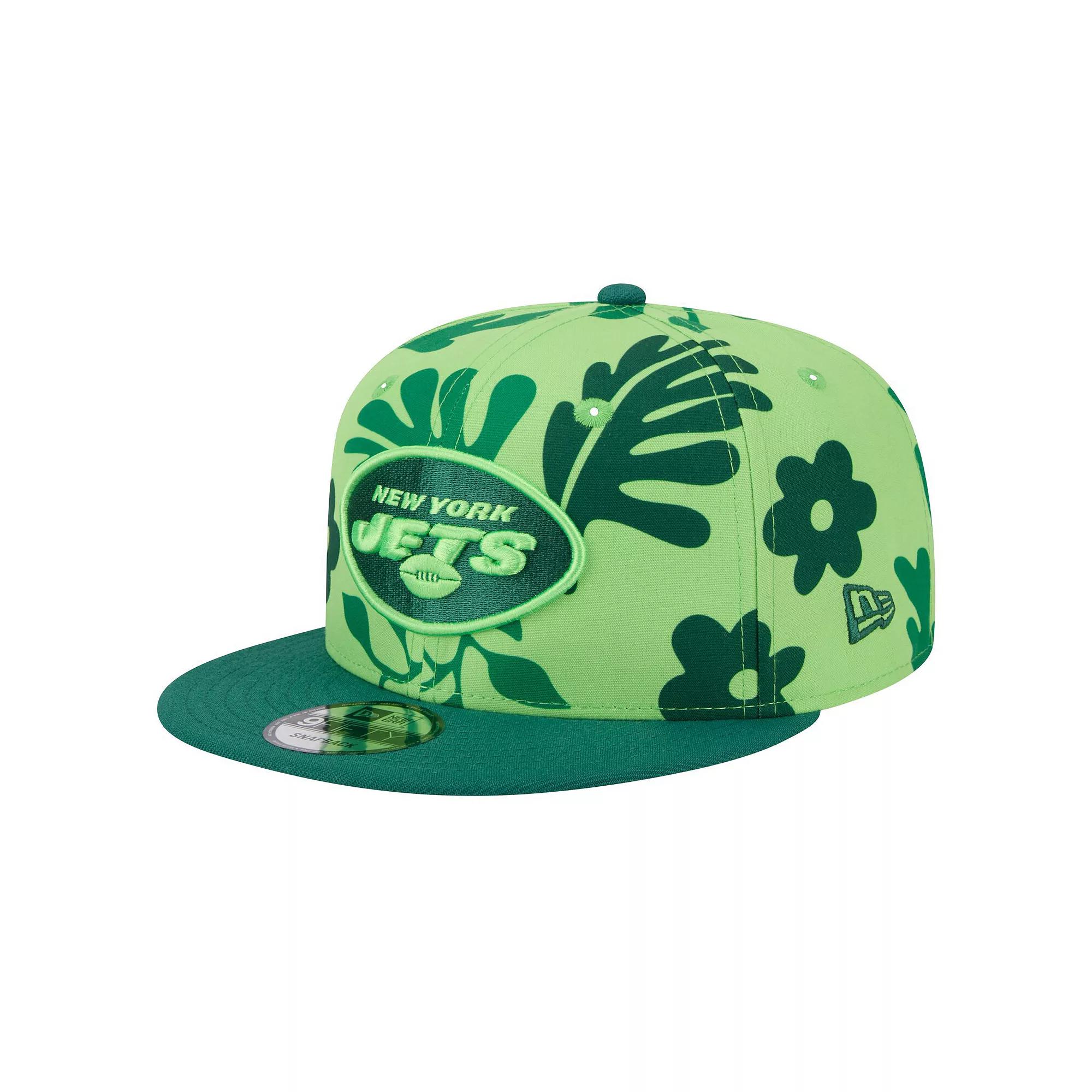 Men's New Era Light Green New York Jets Leafy 9FIFTY Snapback Hat, Lt Gre Product Image