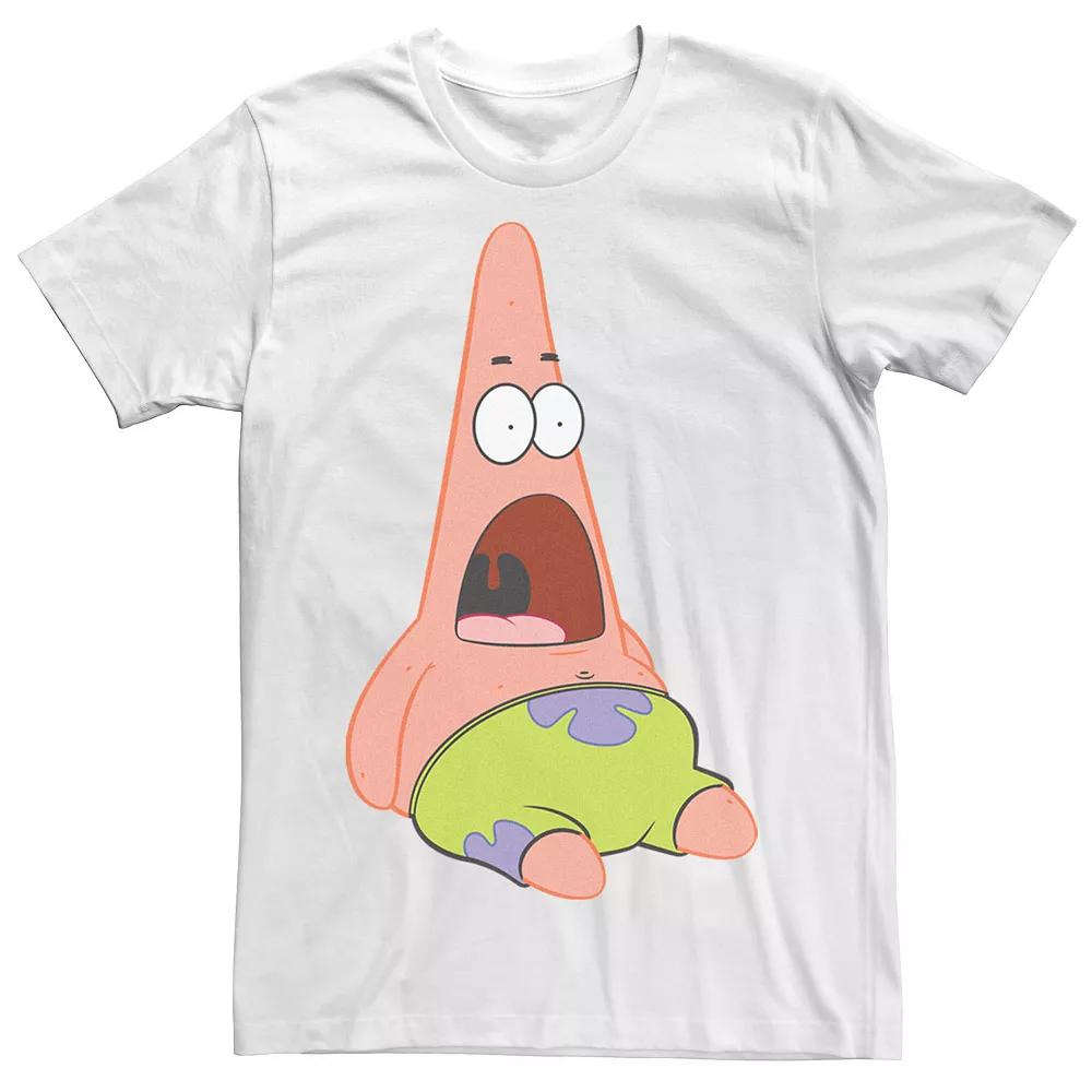 Men's SpongeBob SquarePants Surprised Patrick Tee, Size: XL, White Product Image
