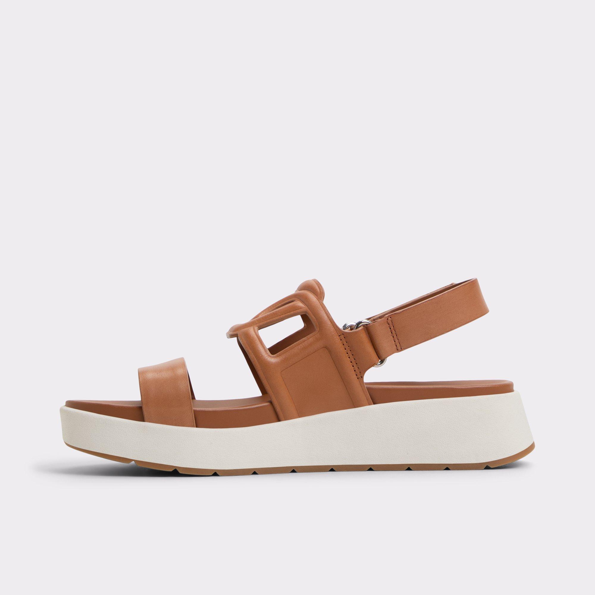 Onuvia Medium Brown Women's Footbed sandals | ALDO US Product Image