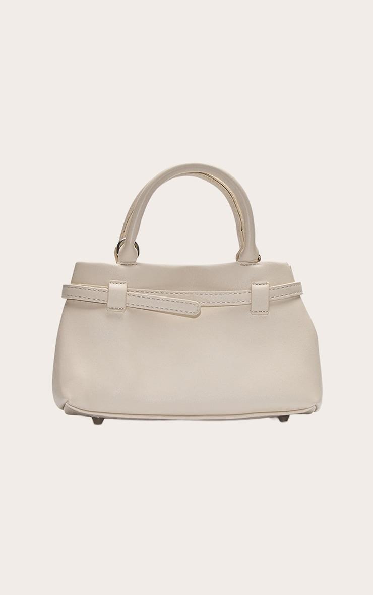 Cream Belt Detail Mini Cross Body Bag Product Image