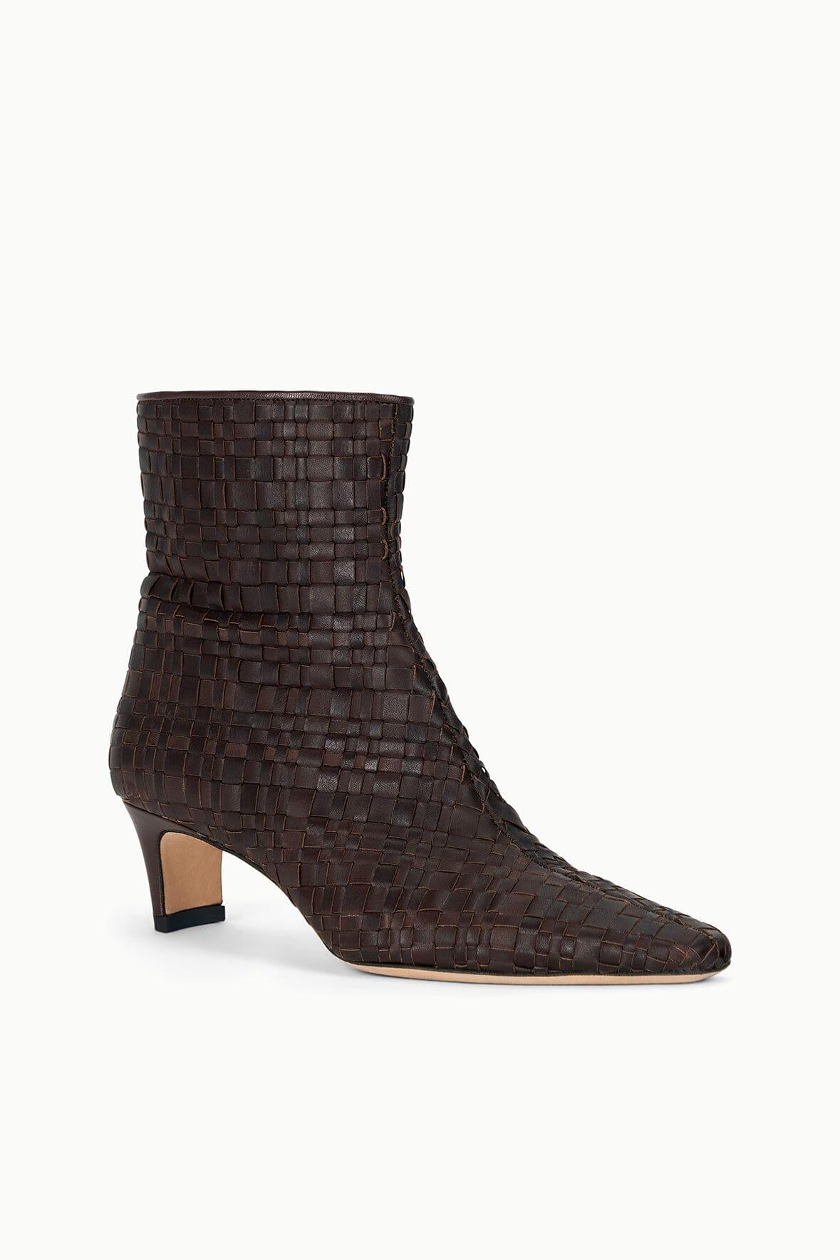 WALLY ANKLE BOOT | ESPRESSO WOVEN LEATHER Product Image