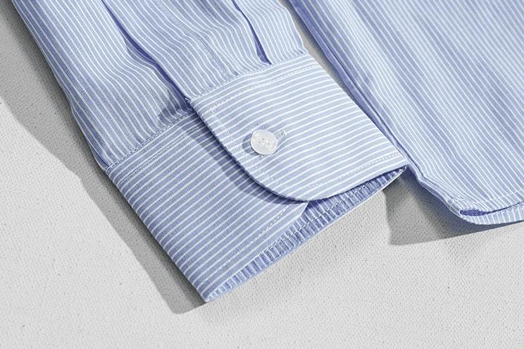 RT No. 9362 SKY BLUE STRIPE BUTTON-UP SHIRT Product Image