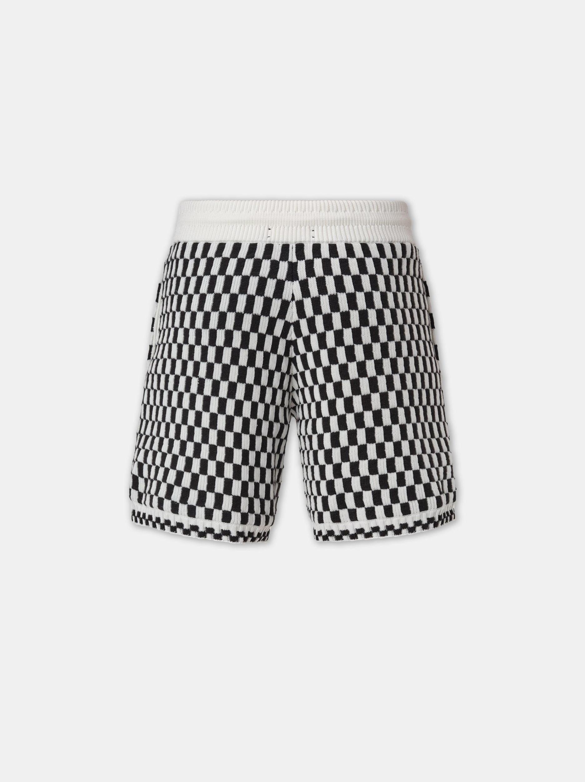 CHECKERED SHORT - Black Product Image