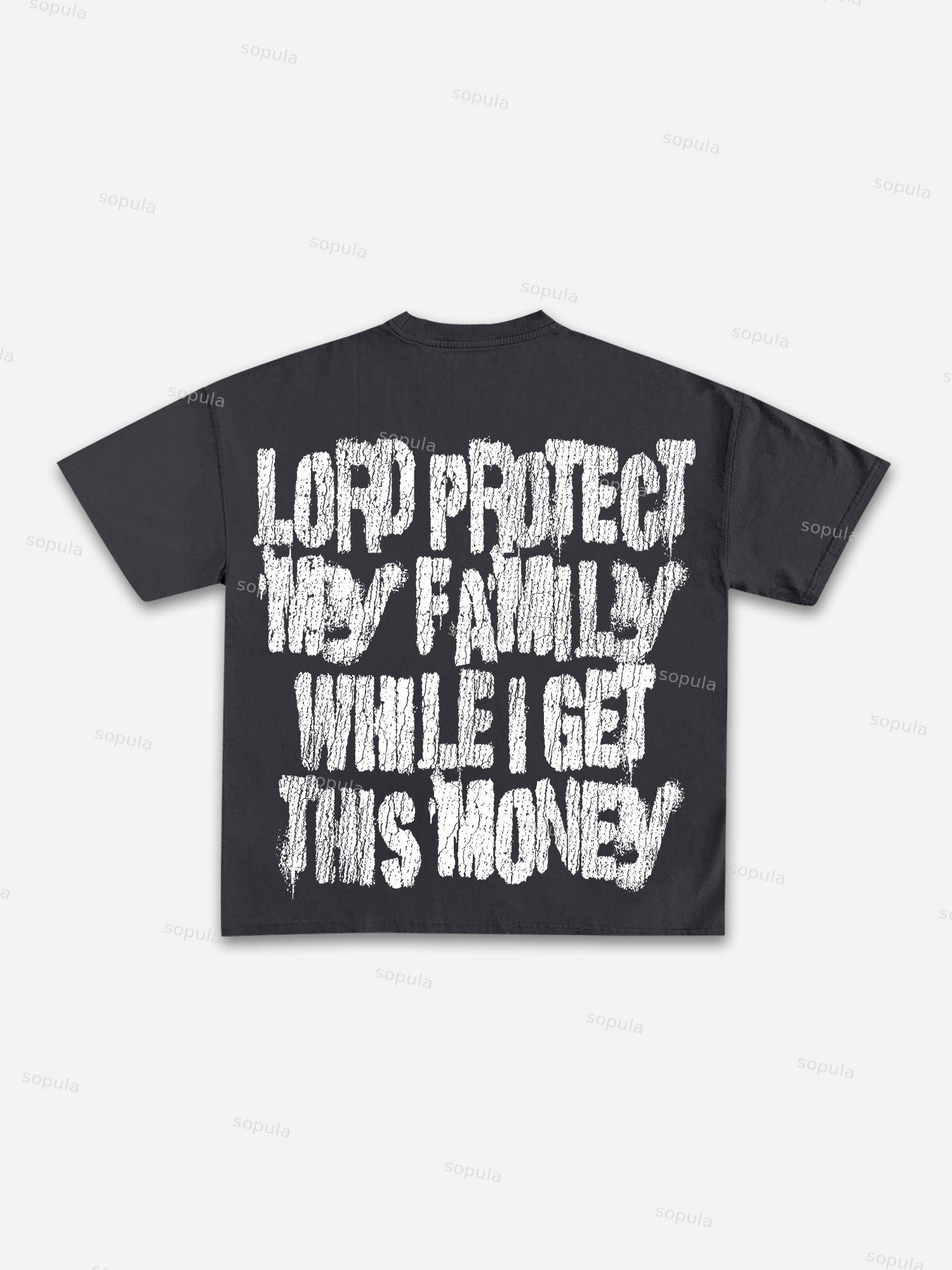 Get Rich Street Graphic Print Cotton T-shirt Product Image