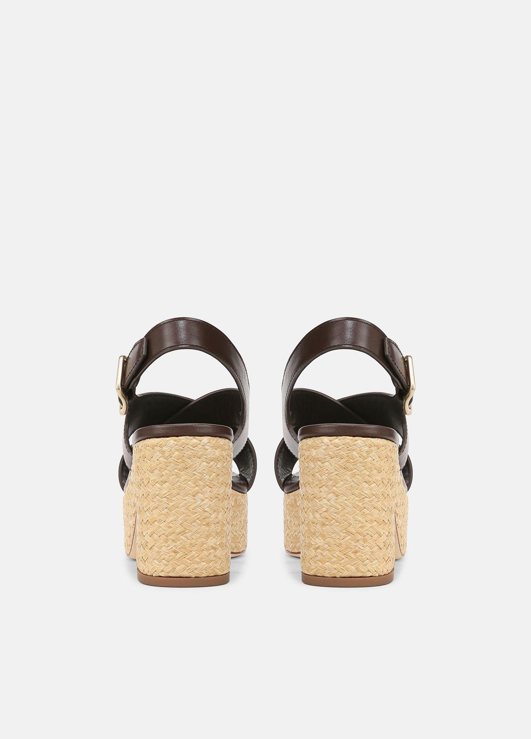 Clementina Leather Platform Sandal Product Image