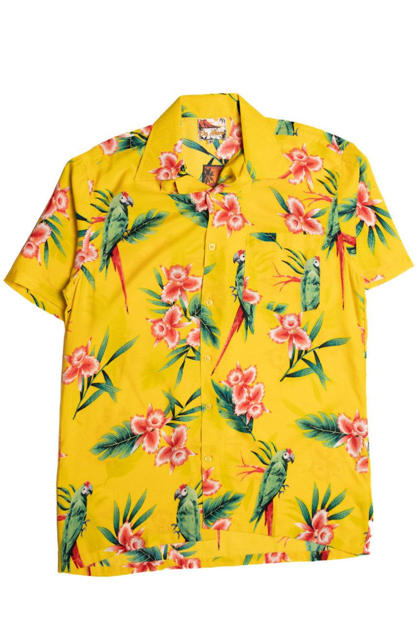 Red Tail Parrot Hawaiian Shirt Product Image