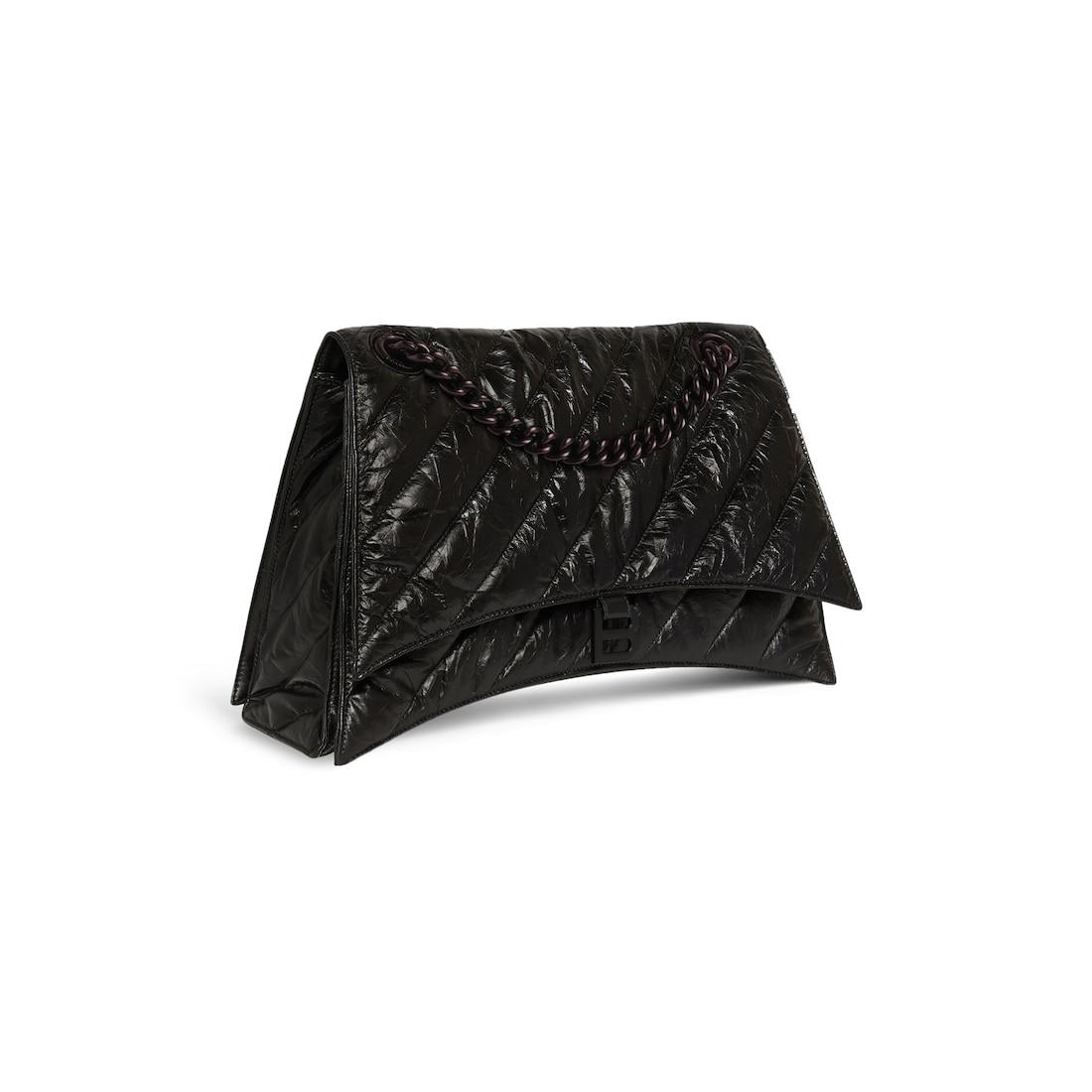 Women's Crush Chain Bag Large in Black Product Image