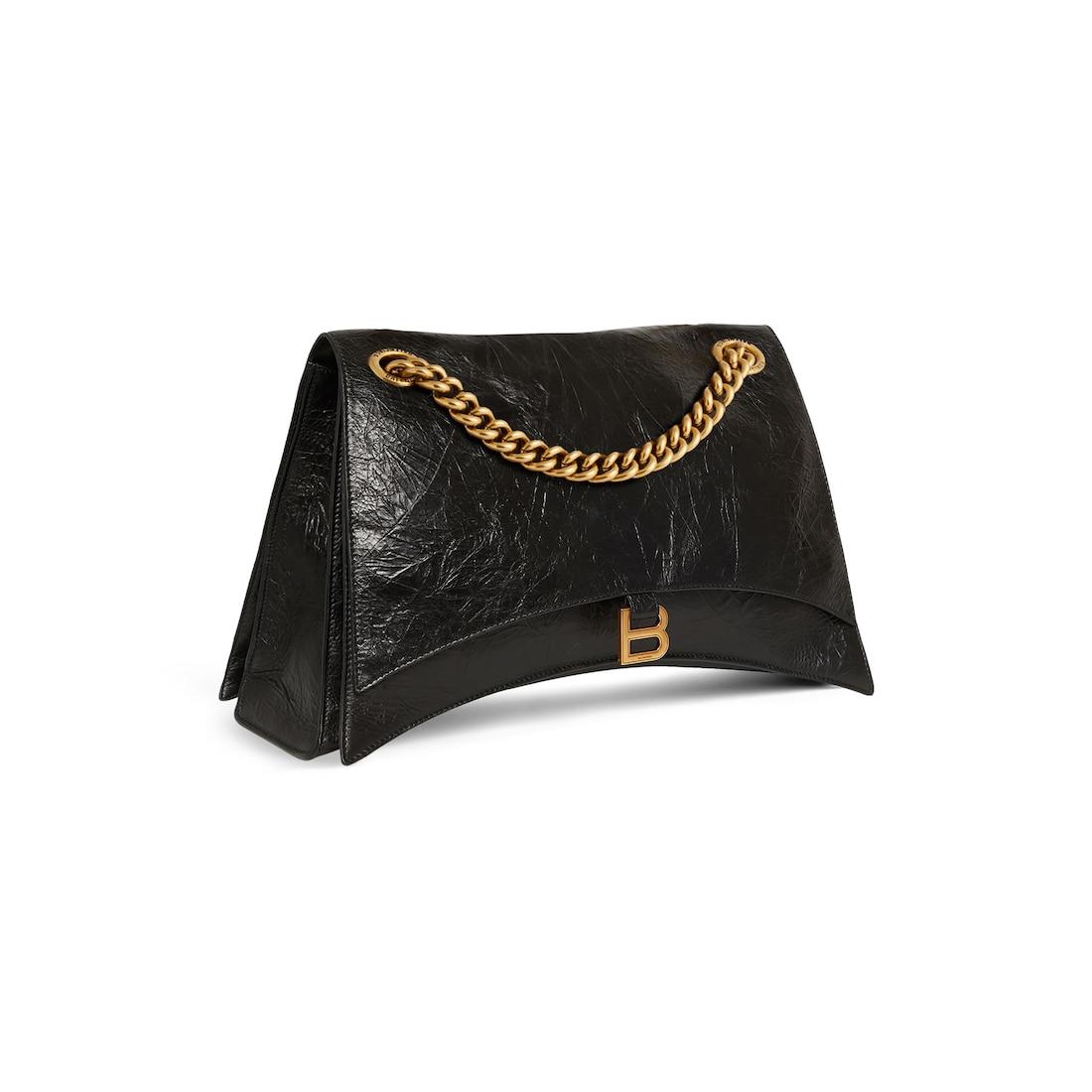 Women's Crush Chain Bag Large in Black Product Image
