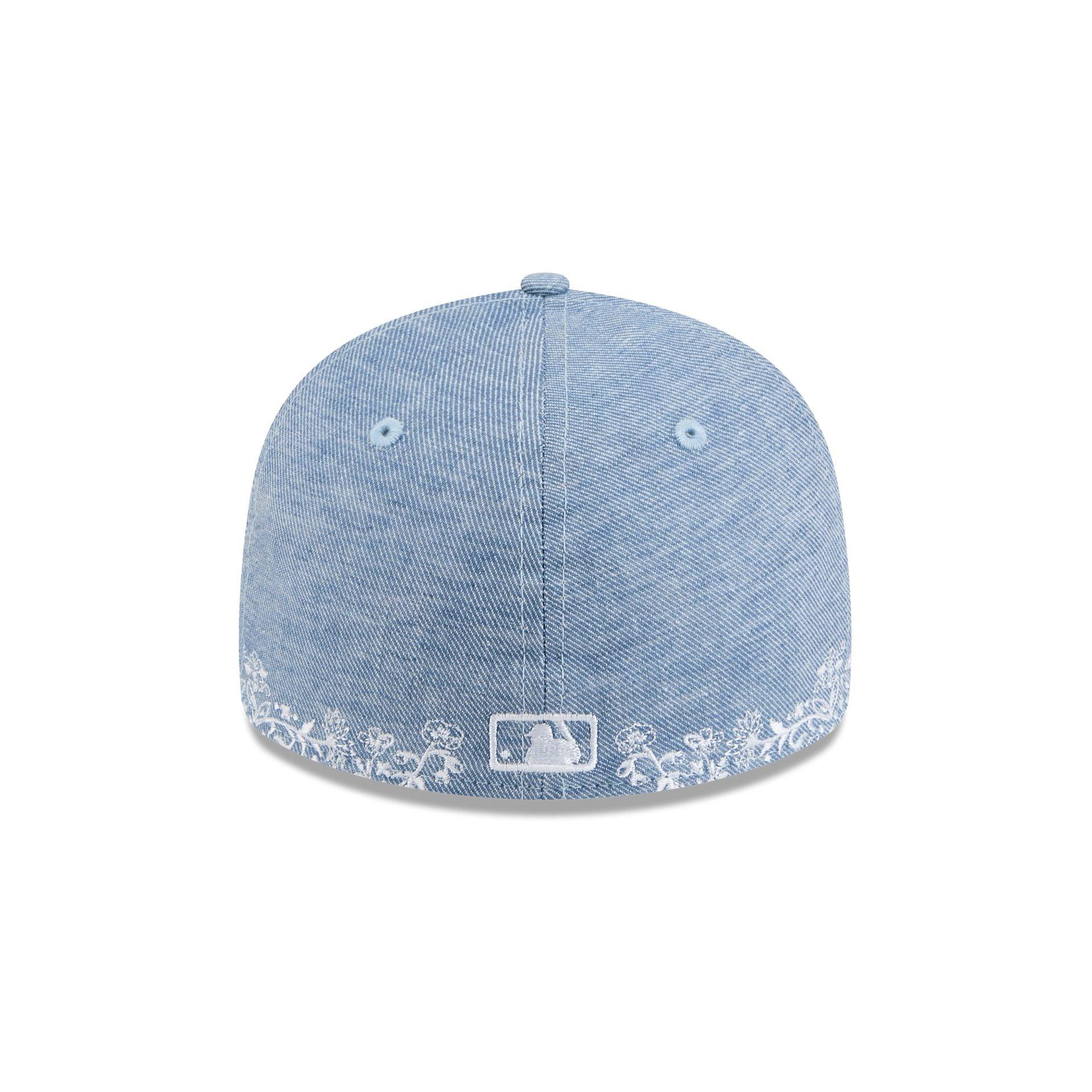 New York Mets Hand Stitched Chambray Low Profile 59FIFTY Fitted Hat Male Product Image