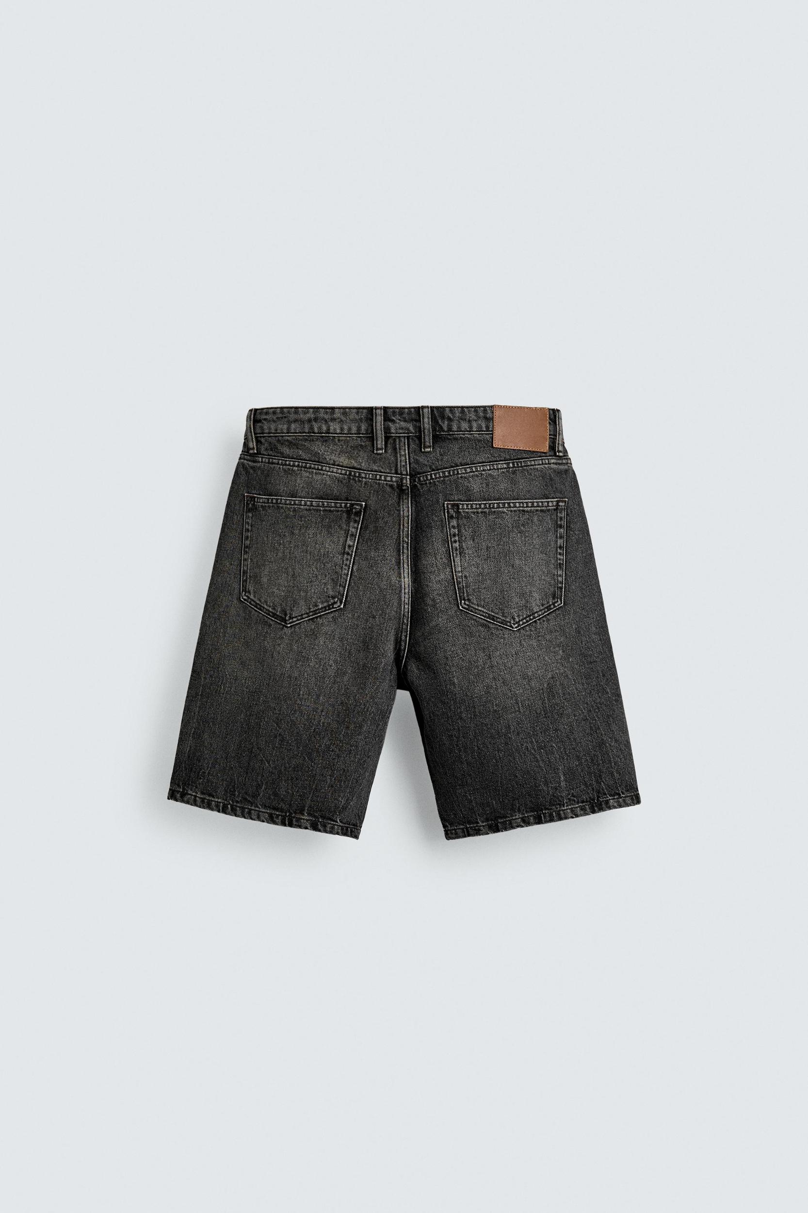 RELAXED FIT DENIM SHORTS Product Image