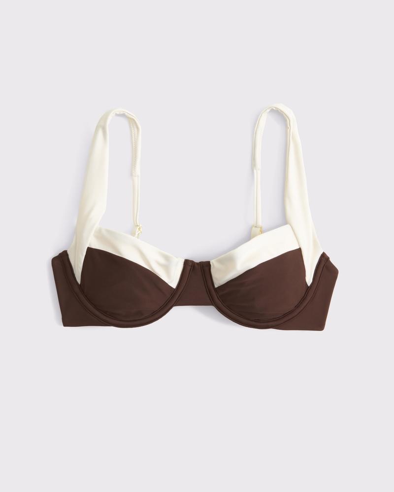 Wide Strap Underwire Bikini Top Product Image
