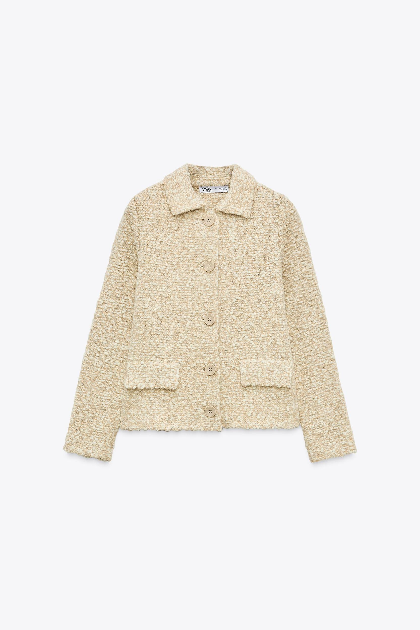 WOOL BLEND KNIT CARDIGAN Product Image