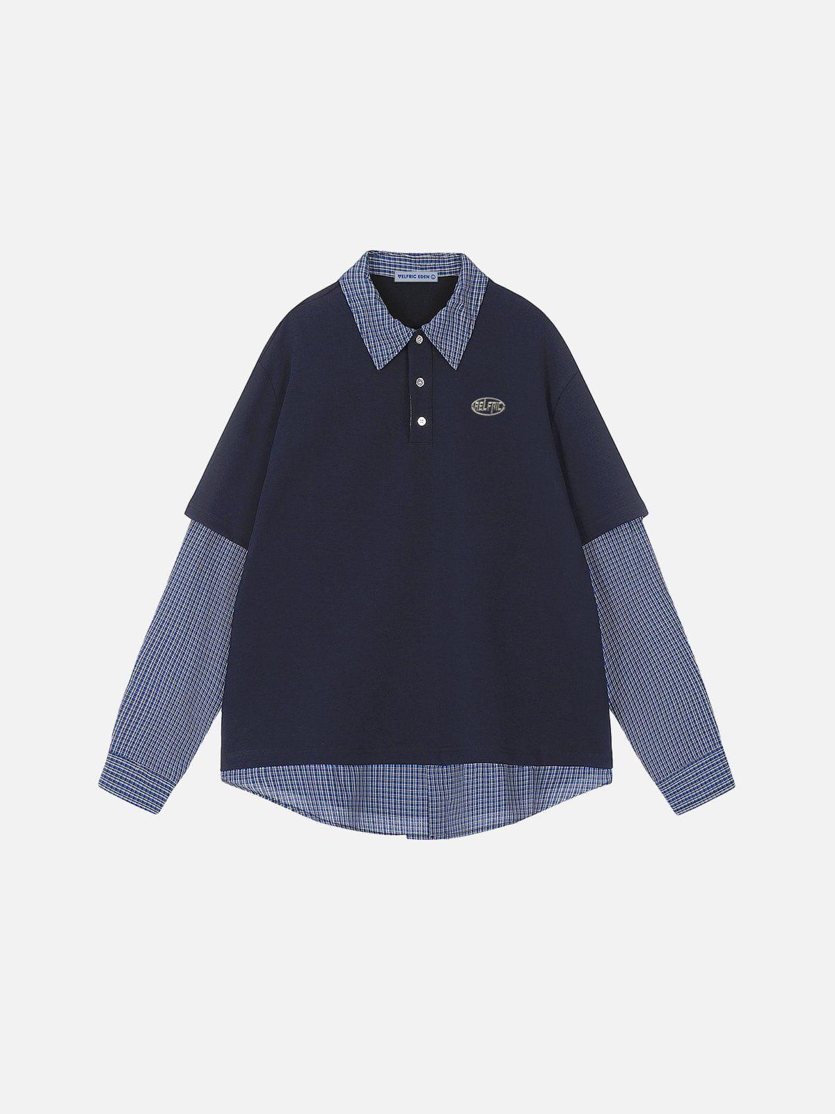 Aelfric Eden Layered Polo Long Sleeve T-shirt Product Image