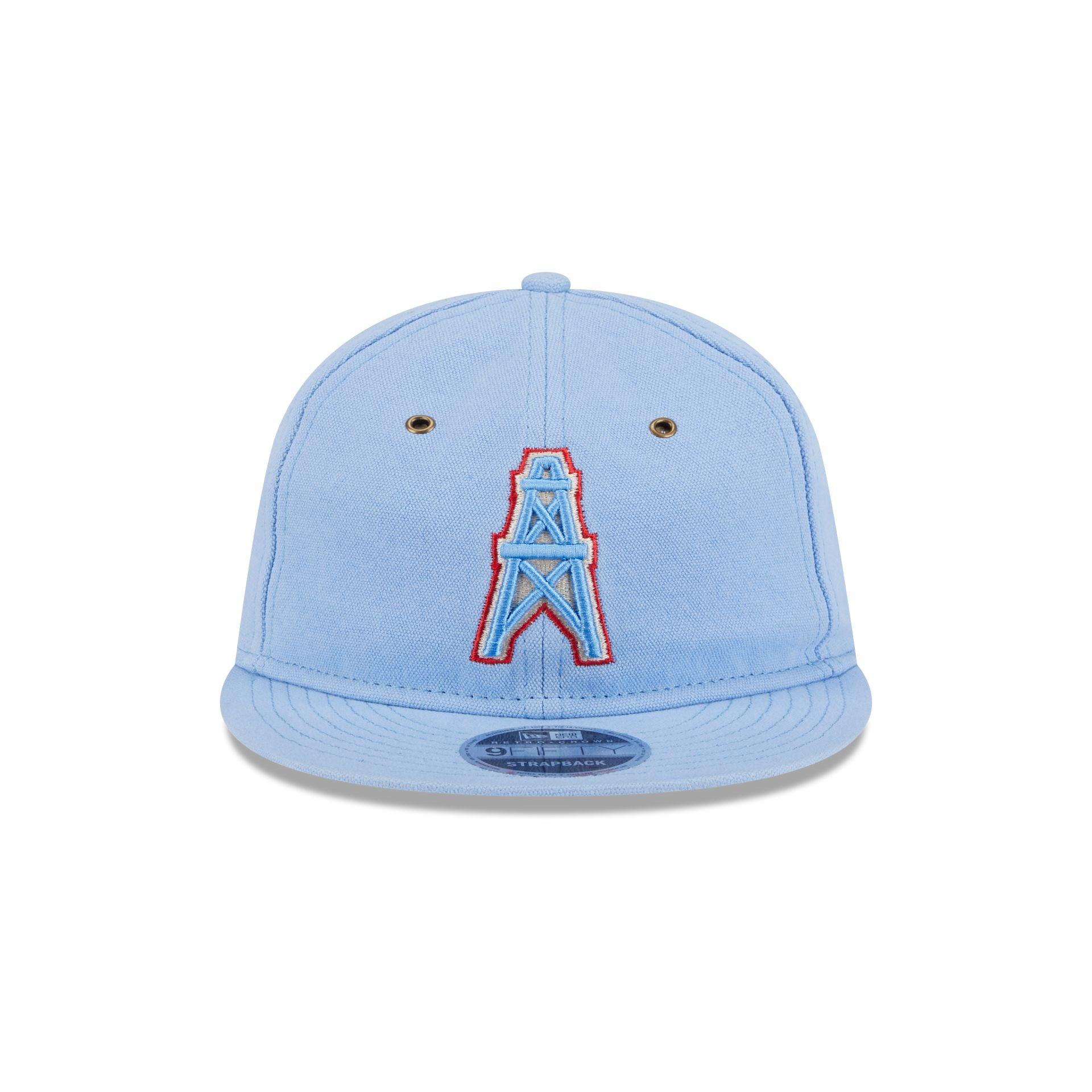 Oilers Cotton Canvas Retro Crown 9FIFTY Adjustable Hat Male Product Image