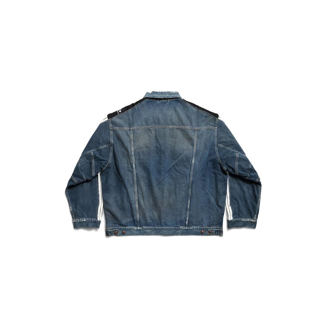 Men's Cut-up Tracksuit Jacket  in Blue Product Image