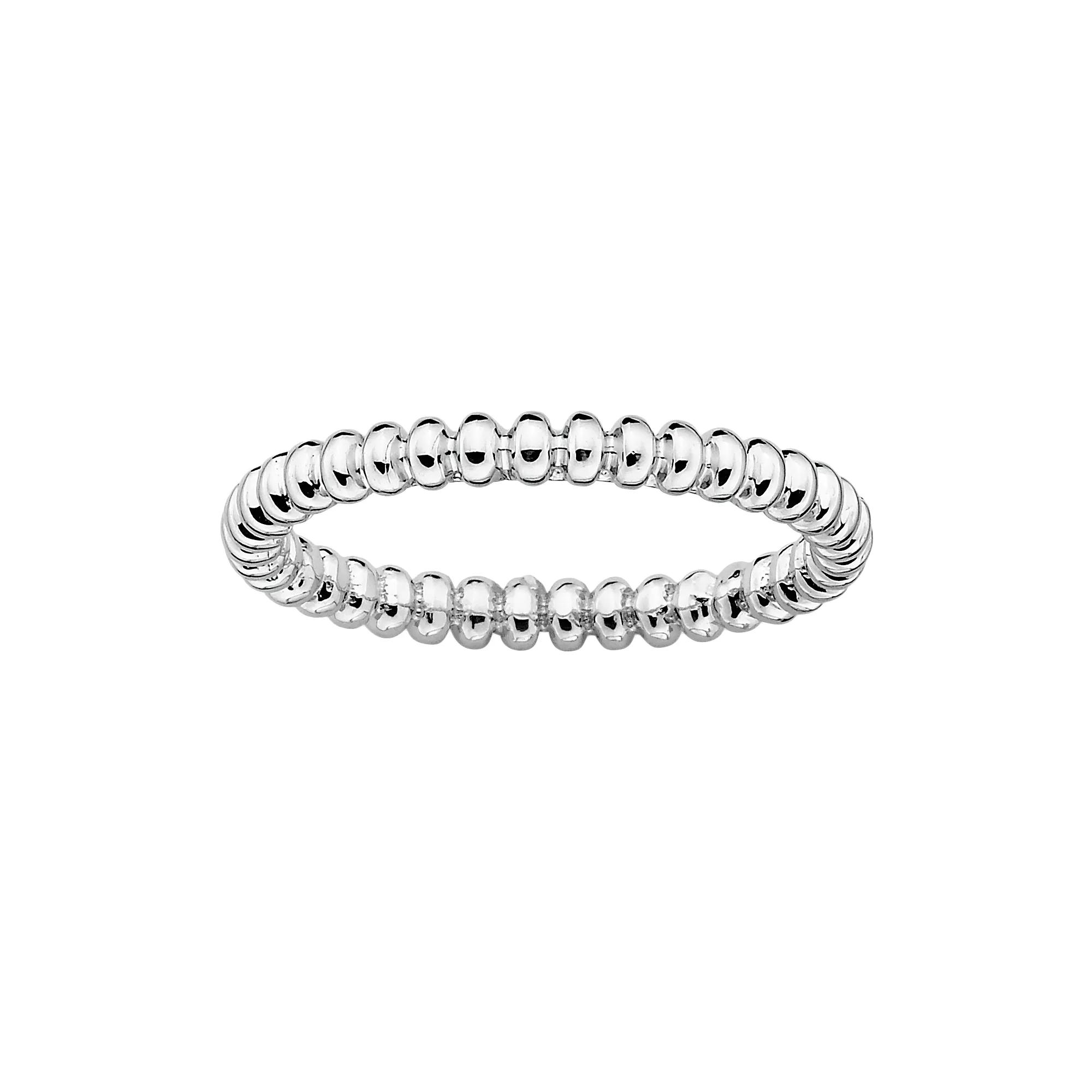Stacks & Stones Sterling Silver Beaded Stack Ring, Women's, Size: 10 Product Image