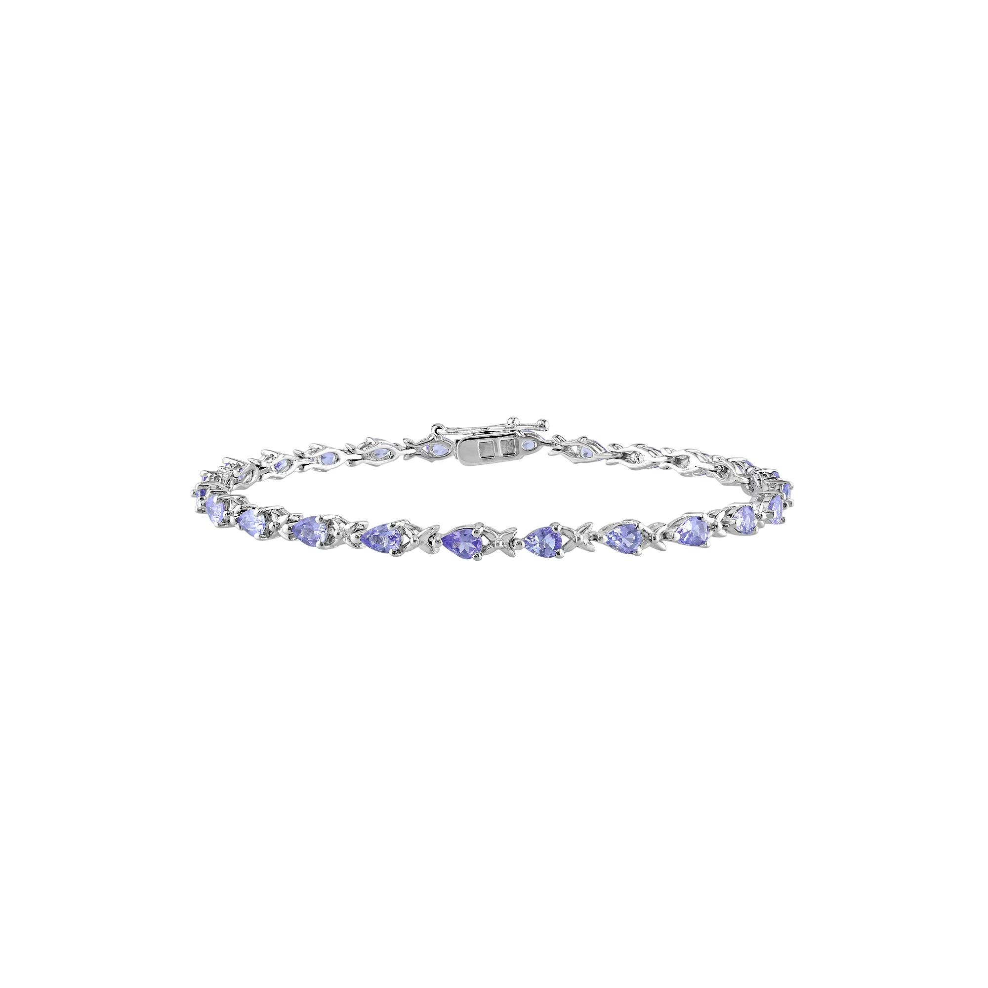 Stella Grace Tanzanite Sterling Silver Bracelet, Women's,  Product Image