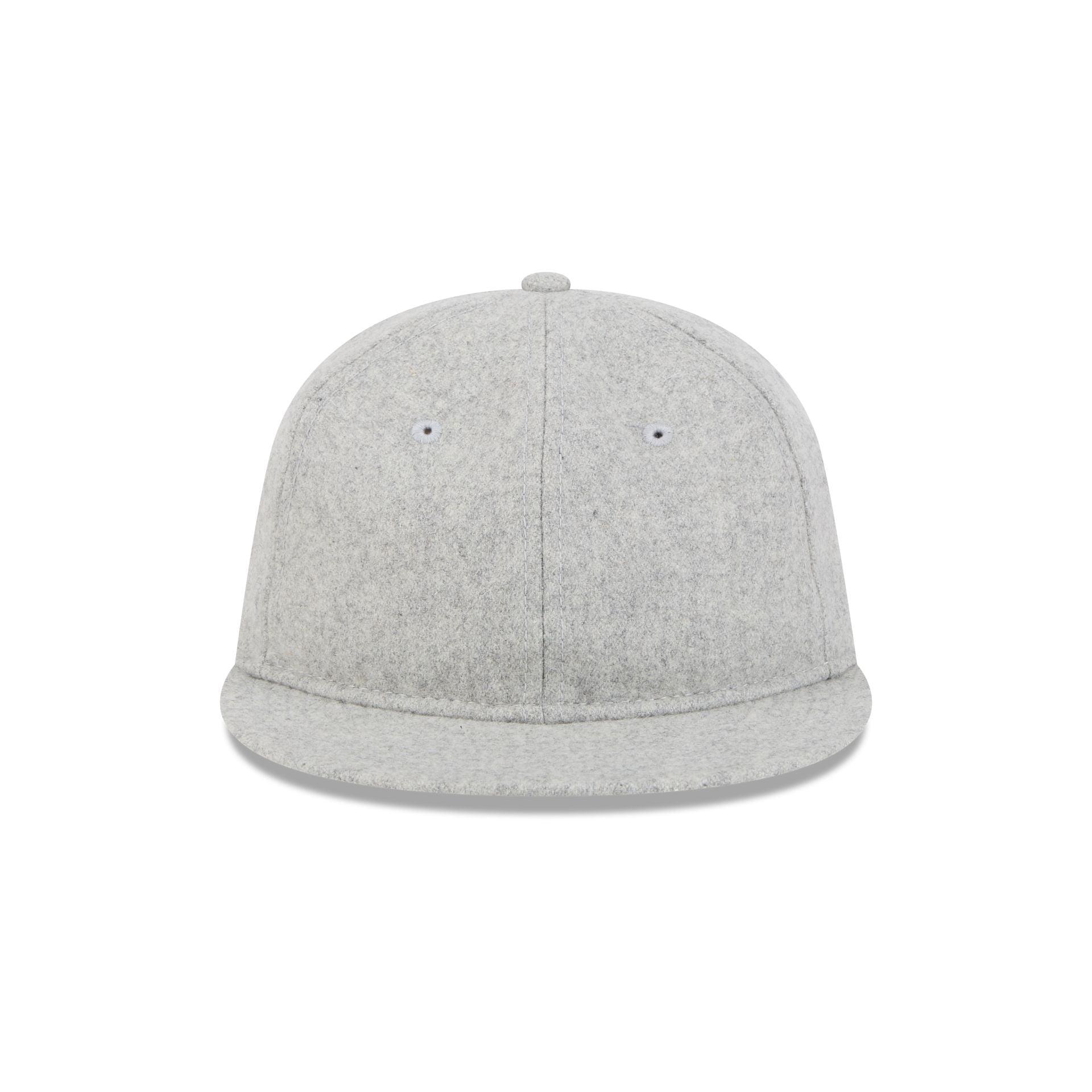 New Era Cap Heather Gray Melton Wool Retro Crown 9FIFTY Strapback Hat Male Product Image