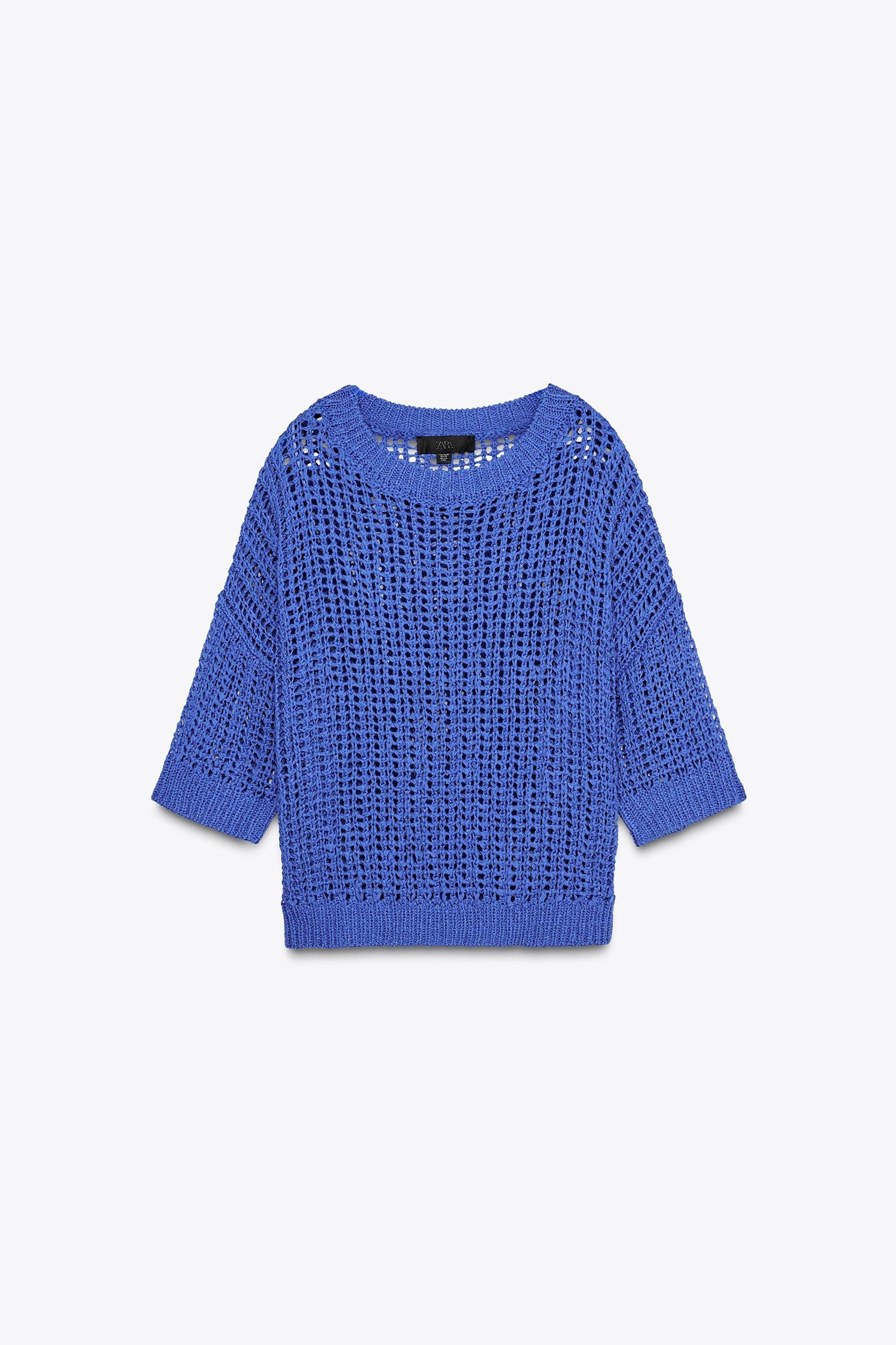 FRENCH SLEEVE KNIT SWEATER Product Image