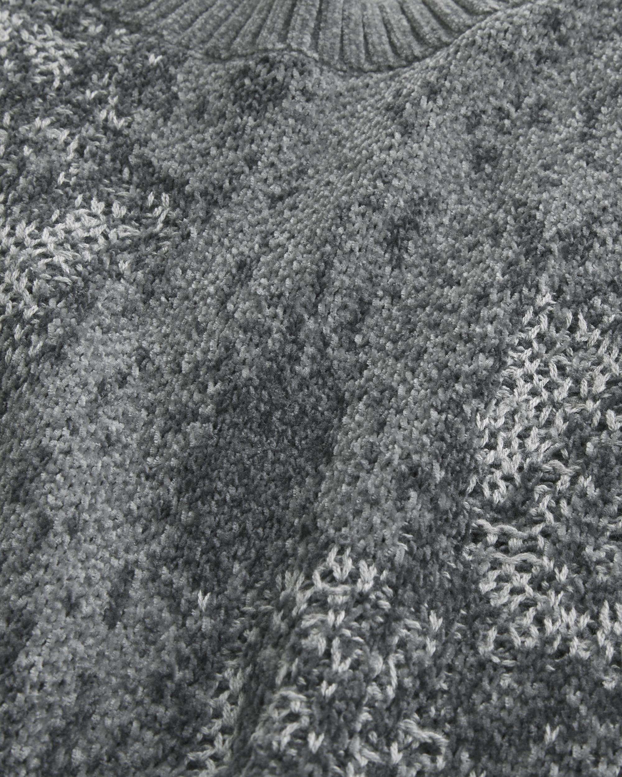 Boxy Cable-Knit Crew Sweater Product Image