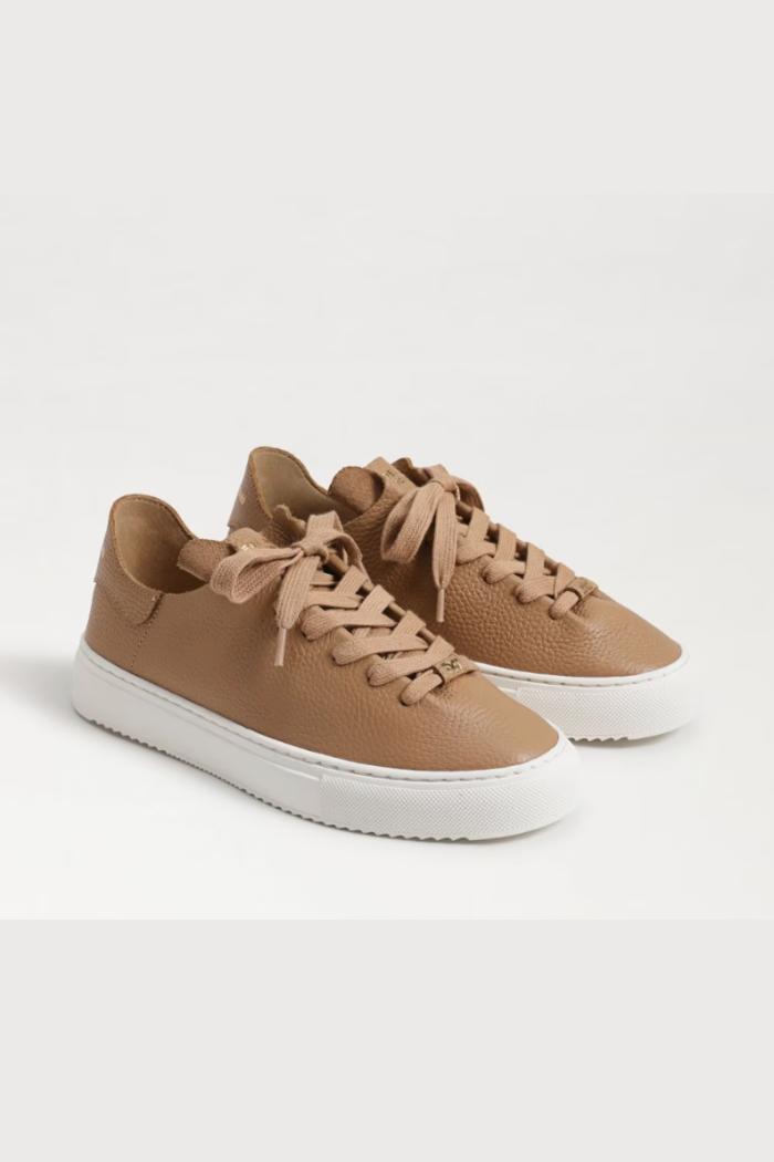 Poppy Lace Up Sneaker - Camel Leather Product Image