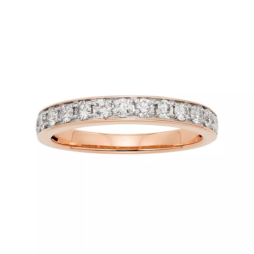 The Regal Collection 1/2 Carat T.W. IGL Certified Diamond 14k Gold Wedding Ring, Women's, Size: 9, White Product Image