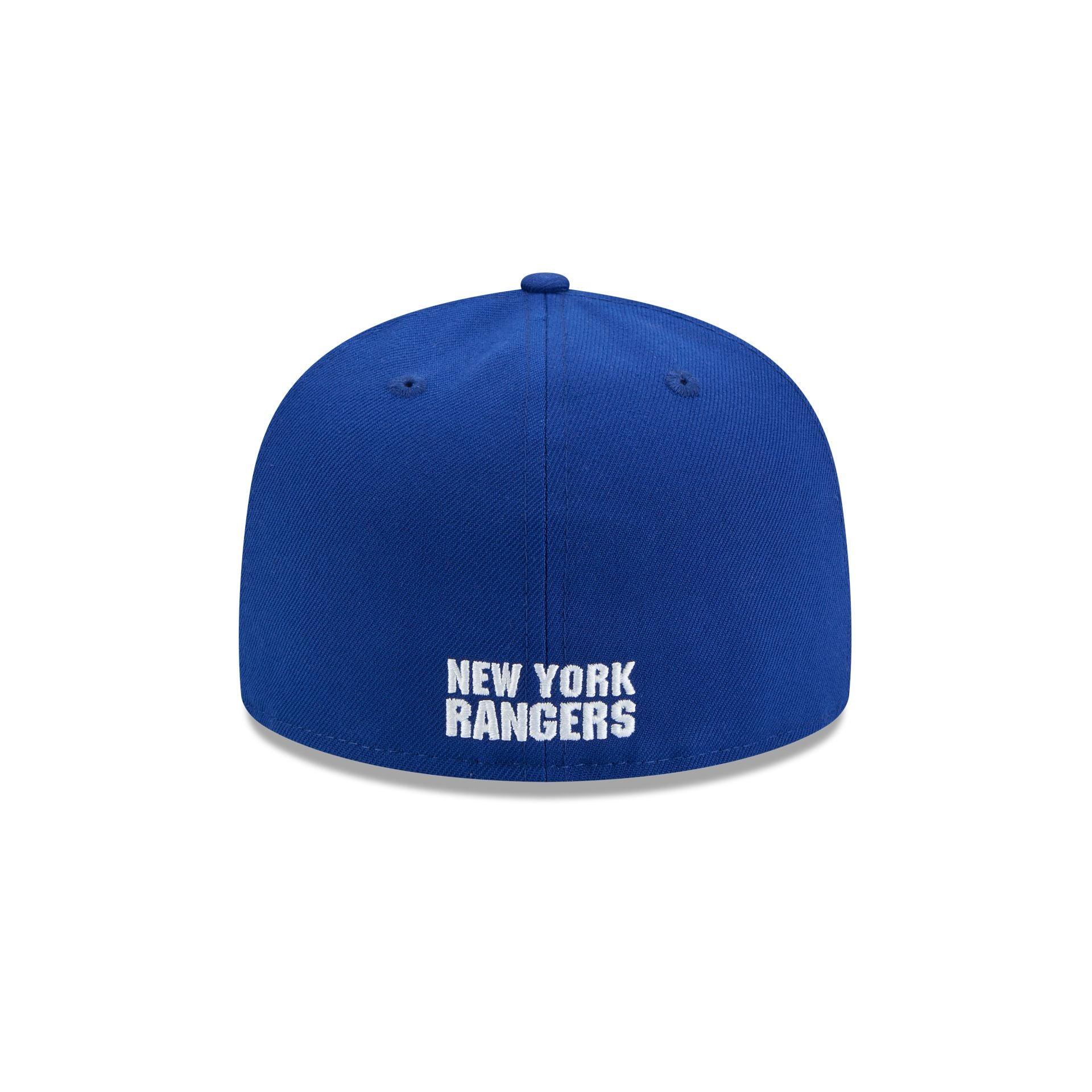 New York Rangers Rear Wordmark 59FIFTY Fitted Hat Male Product Image