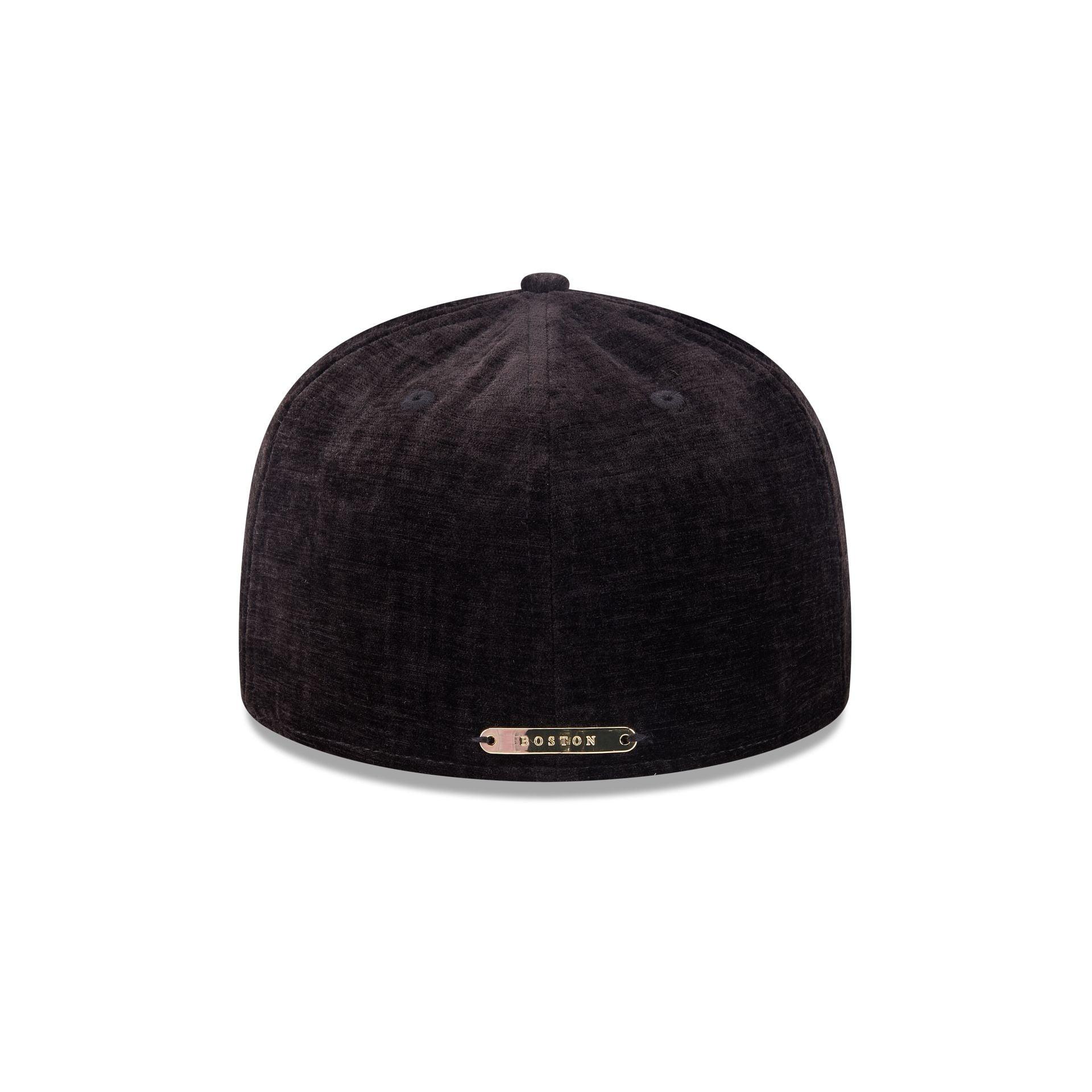 Boston Red Sox Black Velvet 59FIFTY Fitted Hat Male Product Image