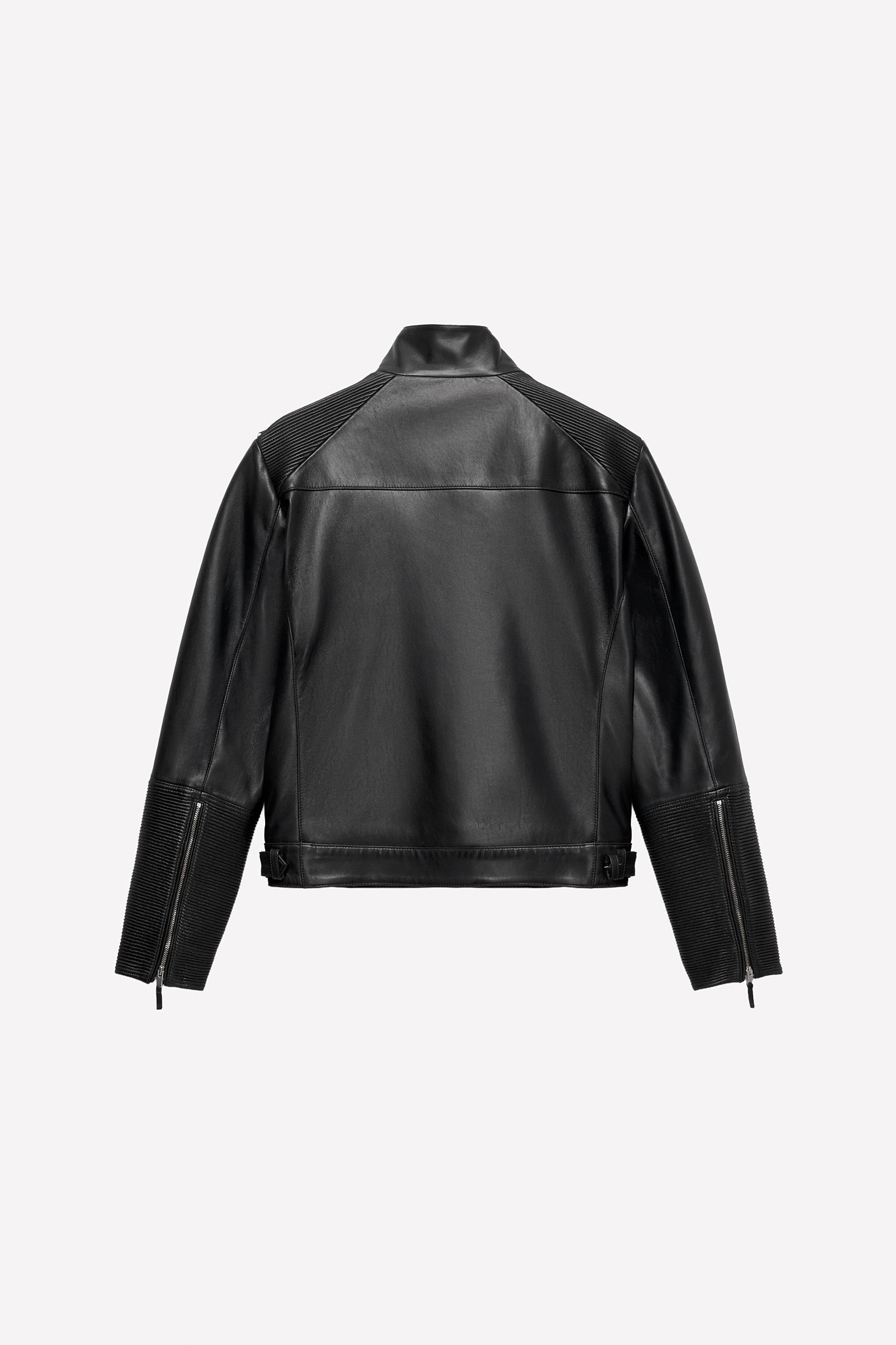 LUDOVIC DE SAINT SERNIN x ZARA LEATHER BIKER JACKET Product Image