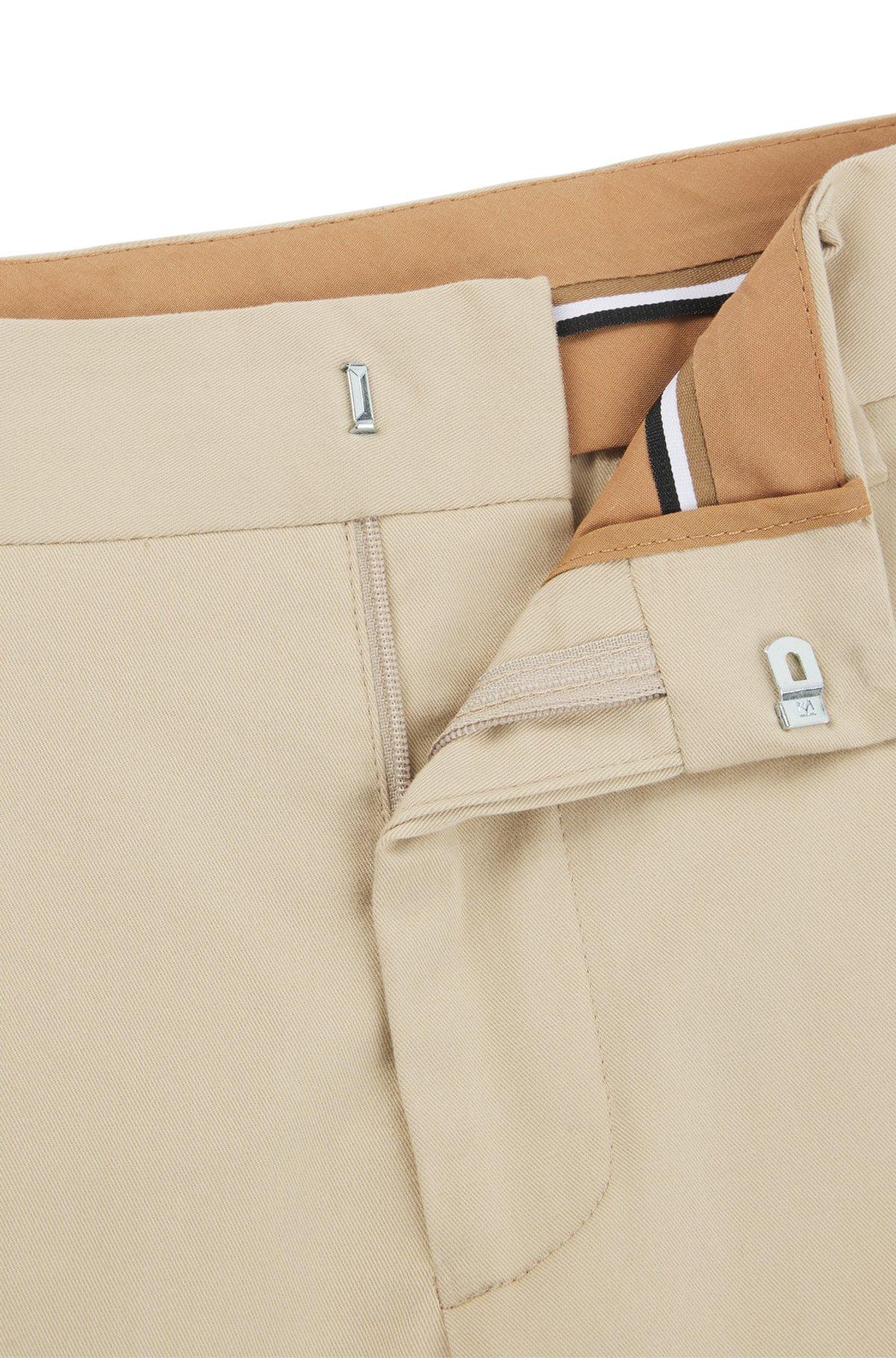 Slim-fit trousers in washable stretch cotton Product Image