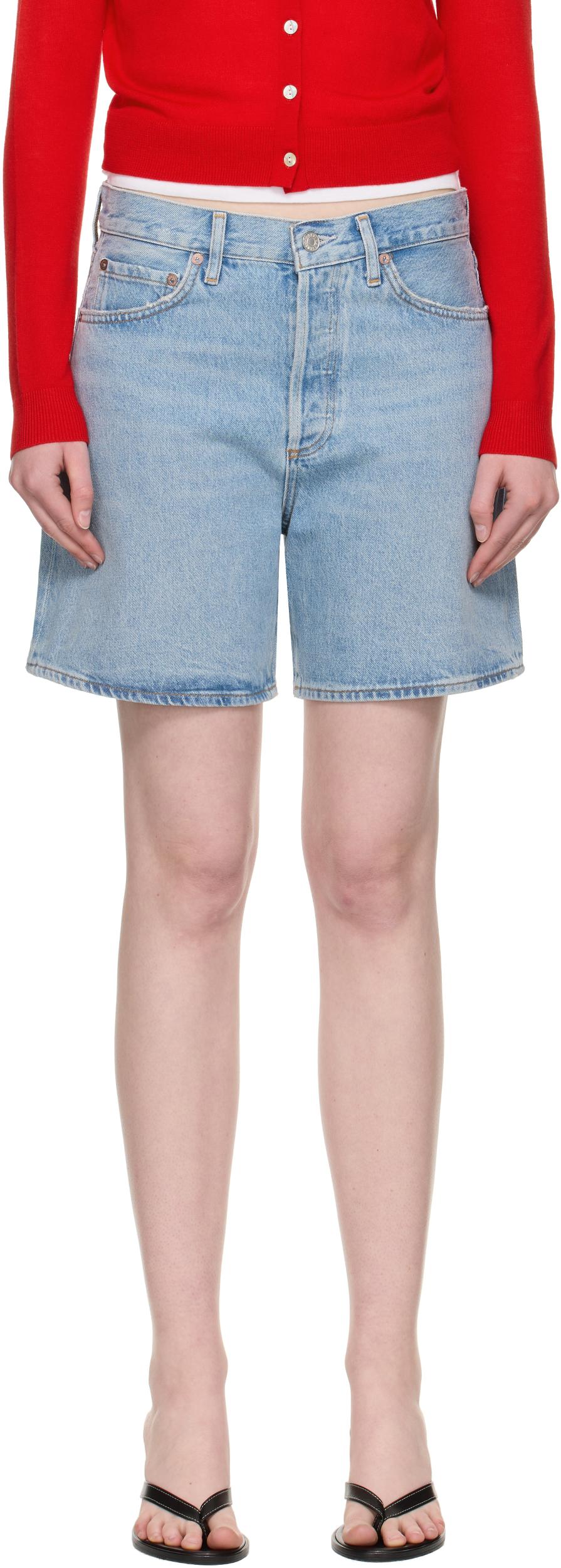 Blue Dame Denim Shorts Product Image