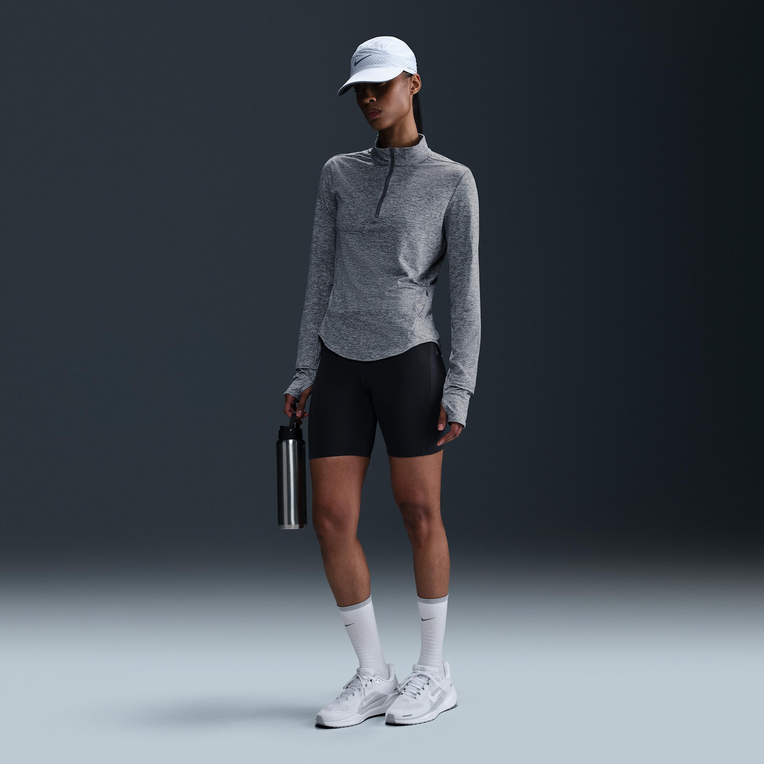 Nike Womens Swift Dri-FIT UV 1/4-Zip Running Top | HQ0499-084 Product Image