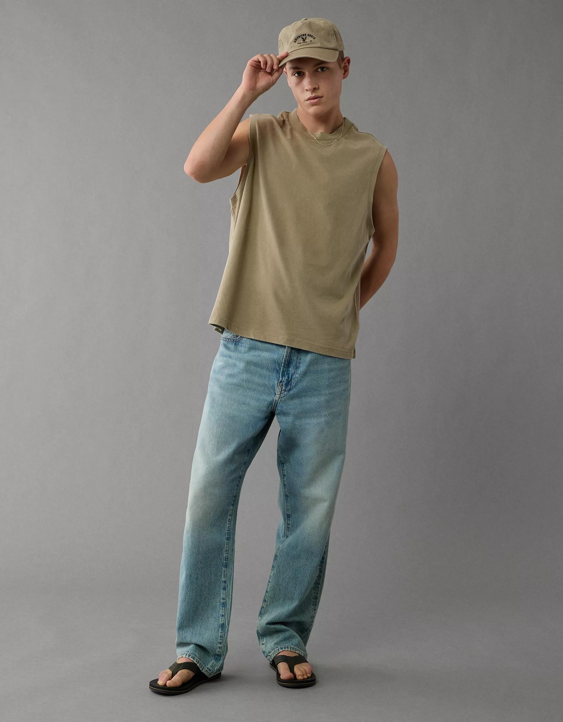 AE Boxy Sueded Jersey Tank Top Product Image