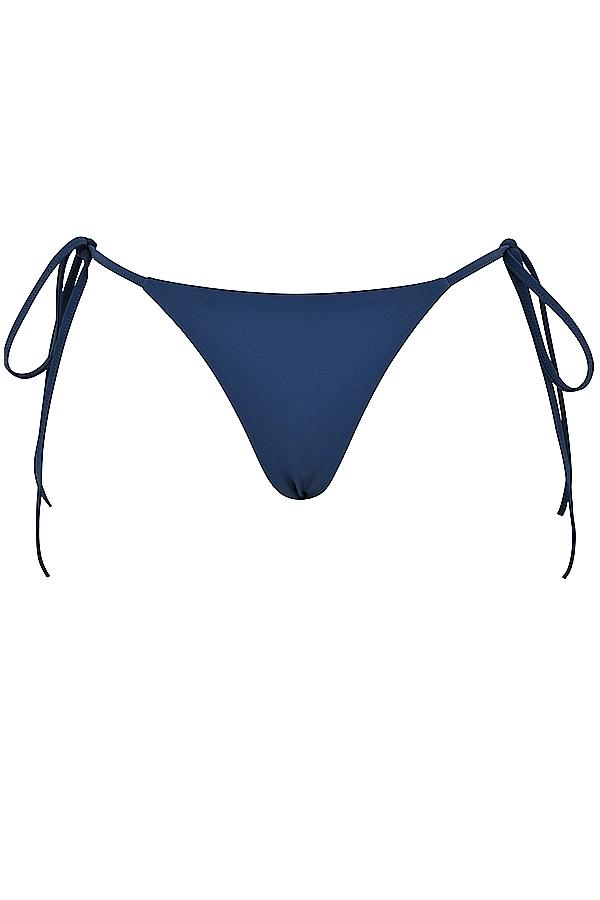 Santorini  deep blue tie side bikini bottom Product Image