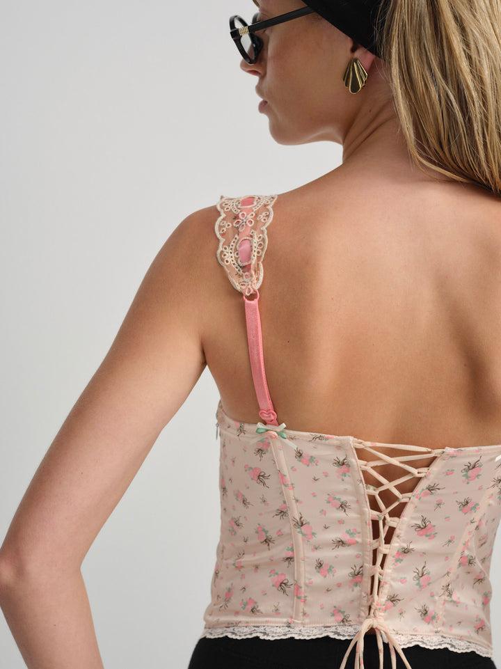 Peaches & Cream Bustier — Peach Product Image