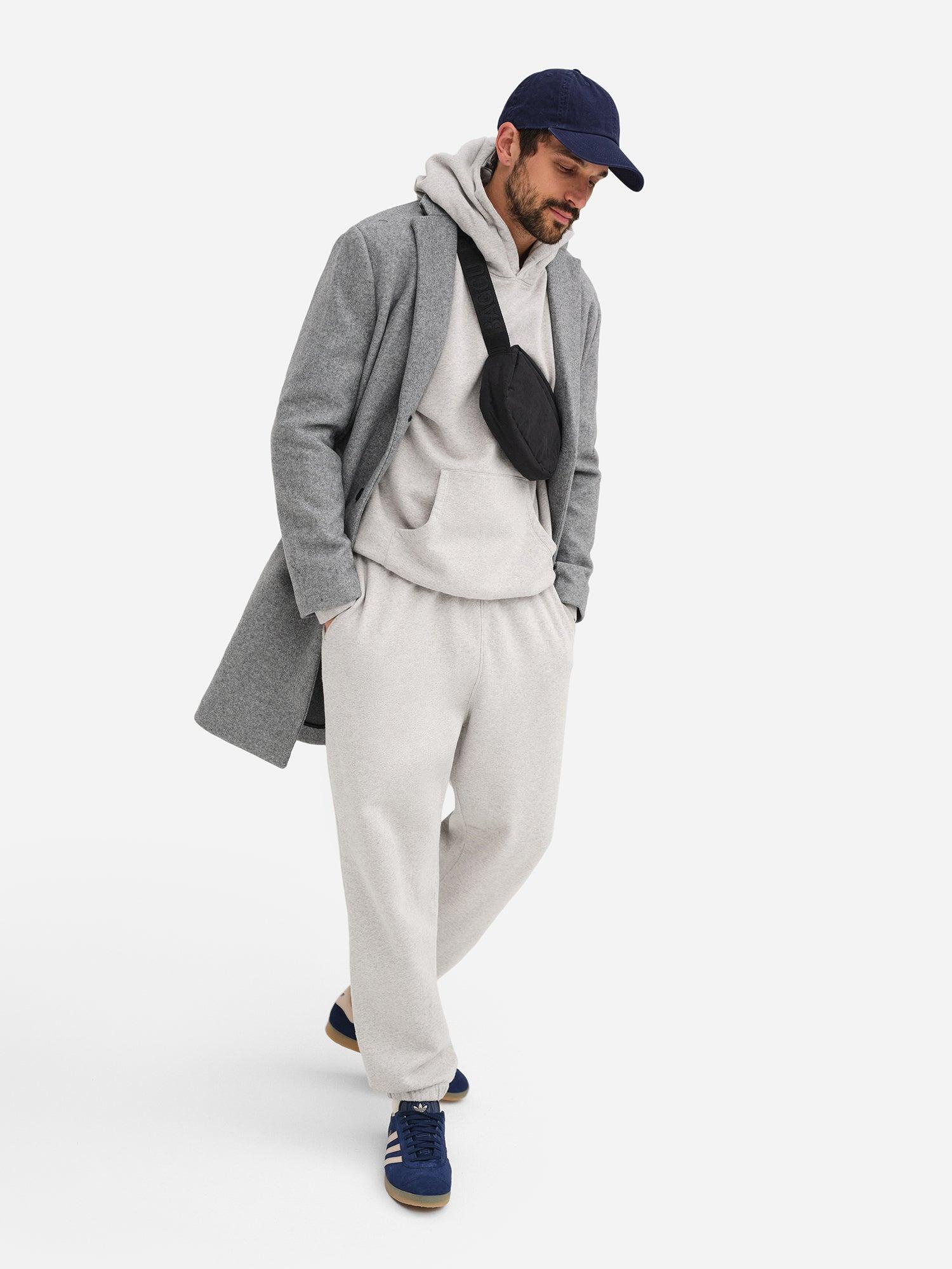 Men's Organic Fleece Hoodie Male Product Image