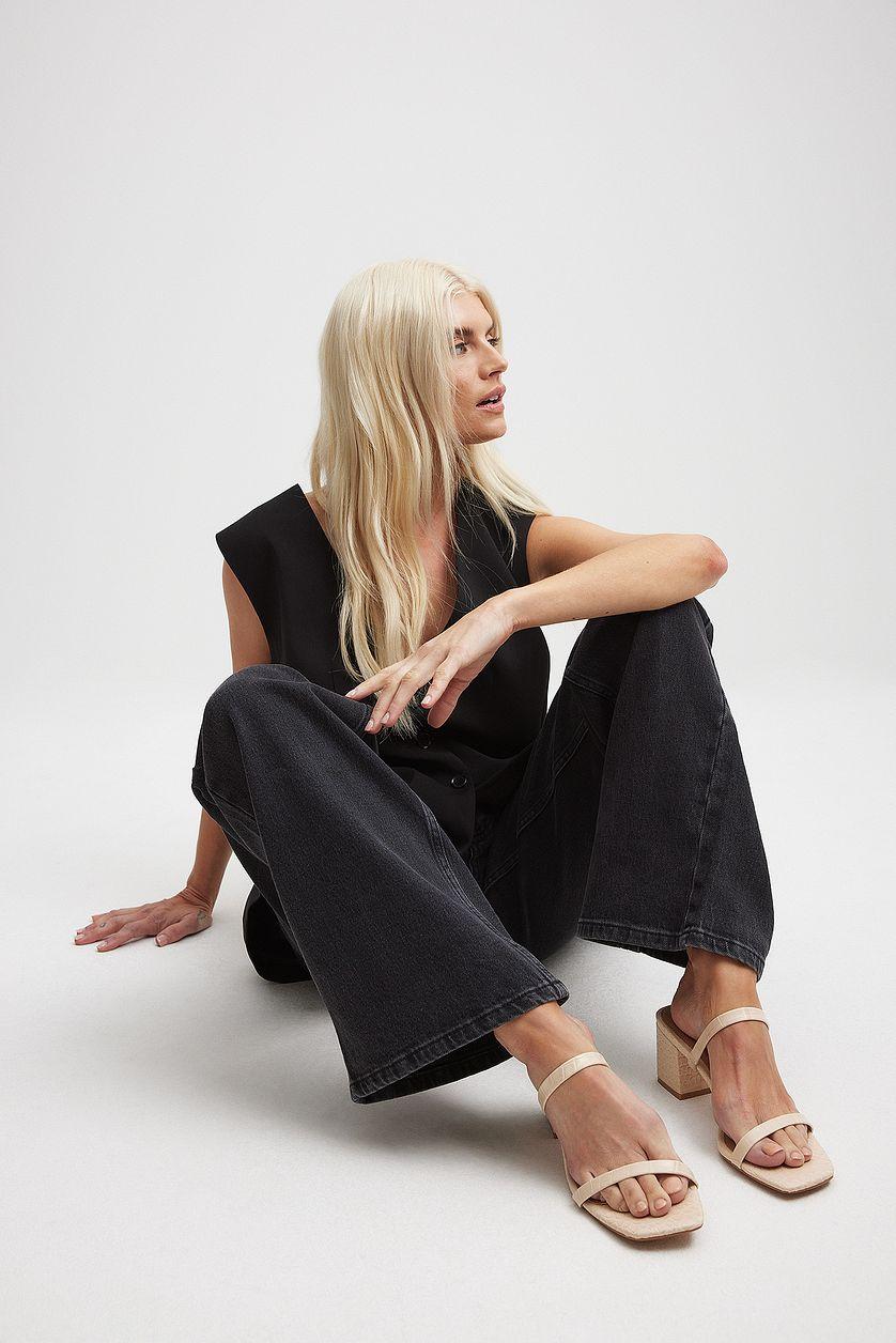 Croc Squared Strap Sandals Product Image