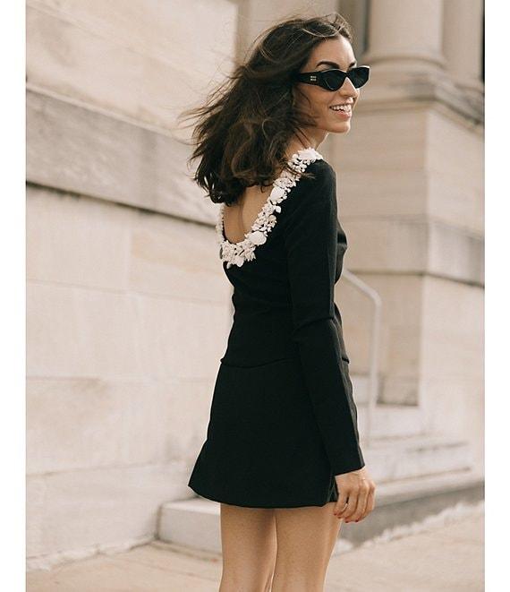 Antonio Melani x Elizabeth Damrich Seashell Crepe Boat Neck Long Sleeve Blouse Product Image