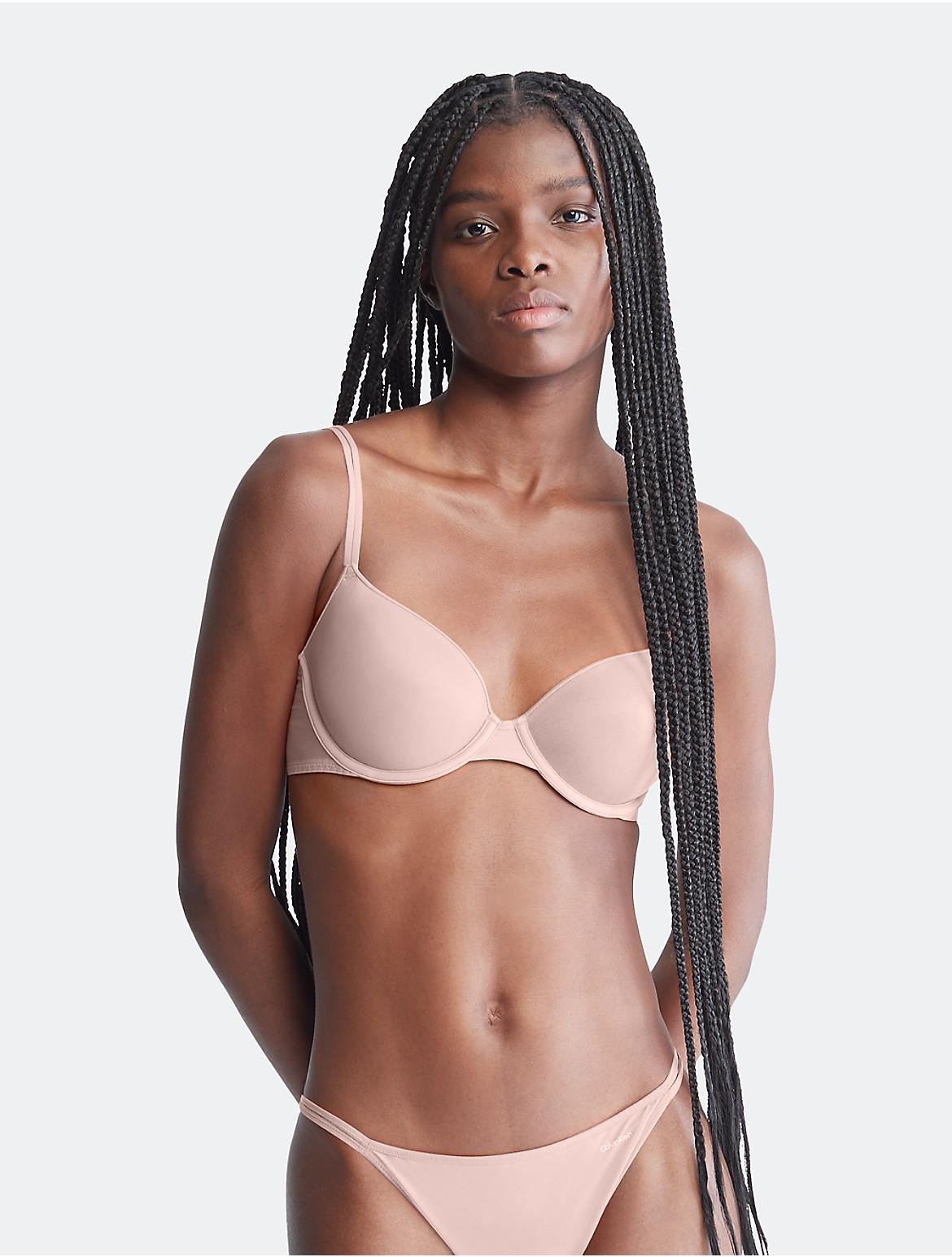 Calvin Klein Womens Sheer Marquisette Lightly Lined Demi Bra - Neutral Product Image