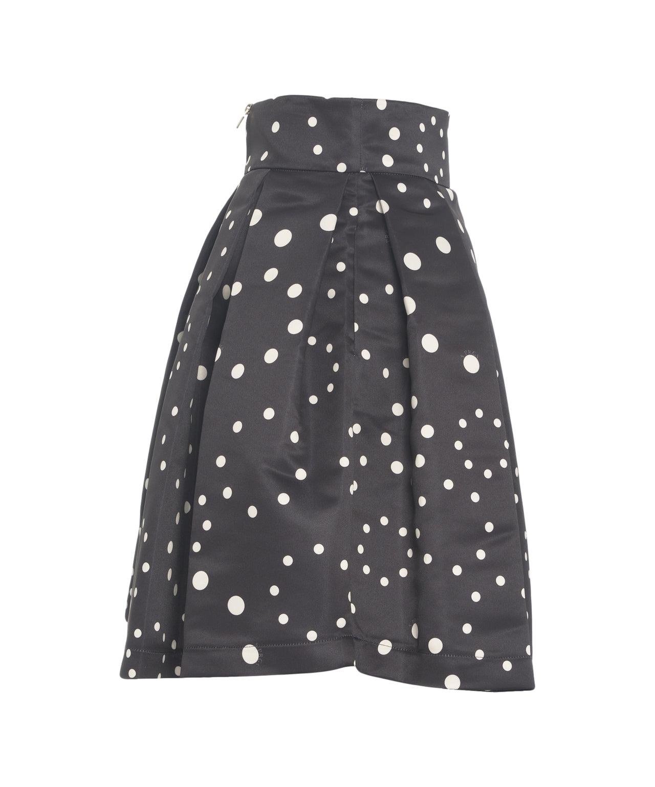 Pleated skirt with polka dots Product Image