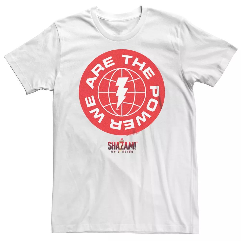 Big & Tall Shazam Fury Of The Gods We Are The Power Logo Tee, Men's,  Product Image